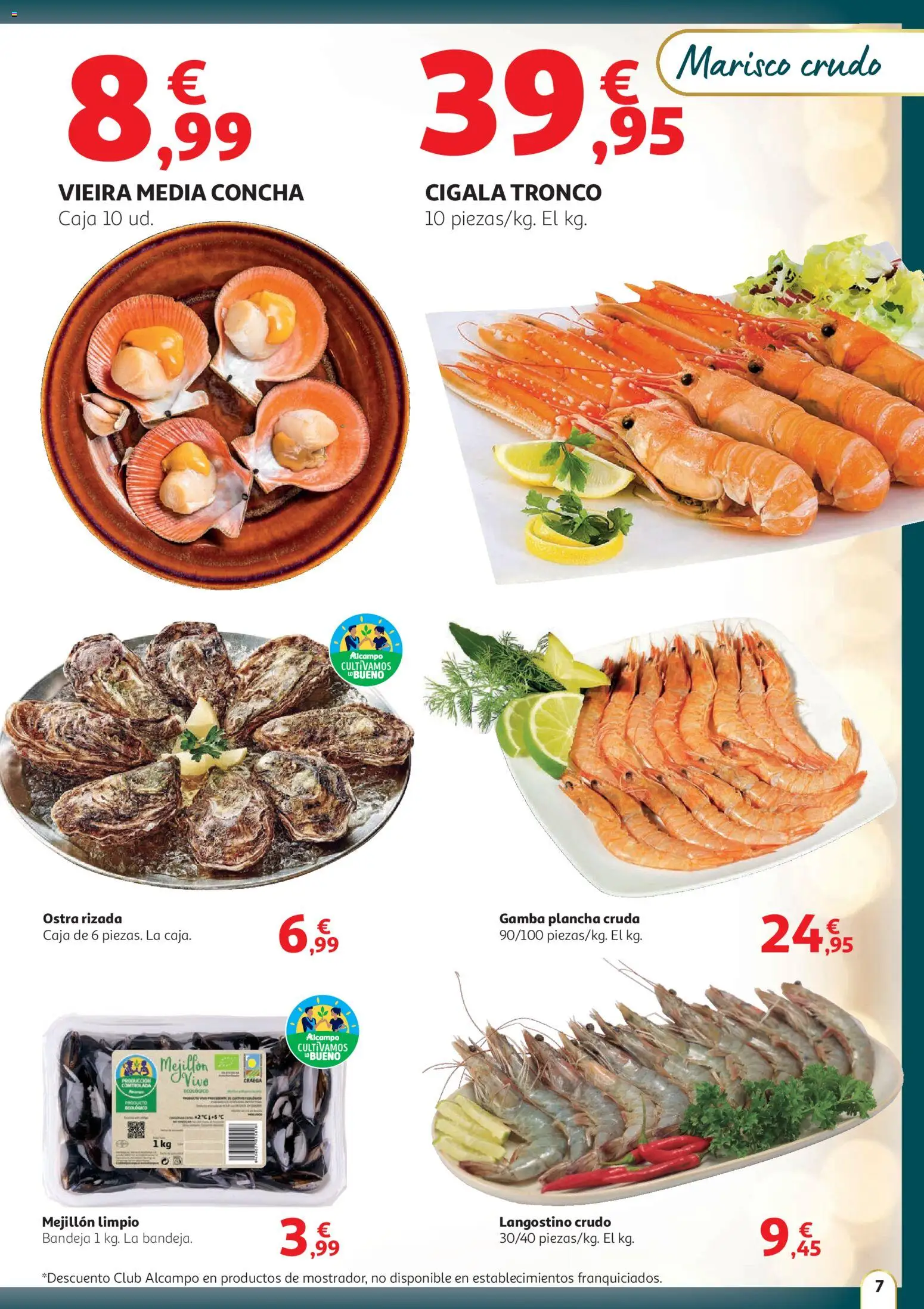 Alcampo - HG catalan │ válido desde el 11.12.2025 | Página: 7 | Productos: Plancha, Bandeja, Caja, Langostino