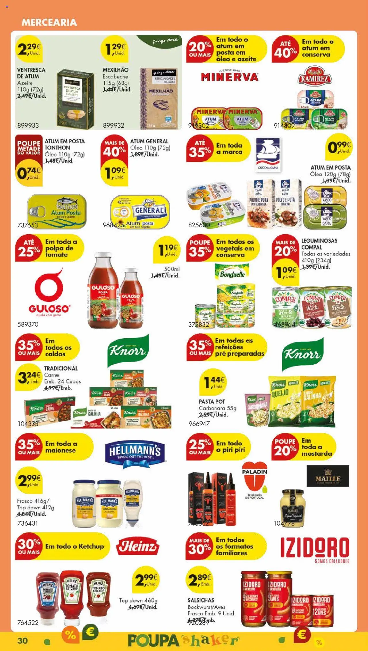 Pingo Doce folheto │ válido de 01.07.2025 | Página: 34 | Produtos: Azeite, Knorr, Tomate, Ketchup