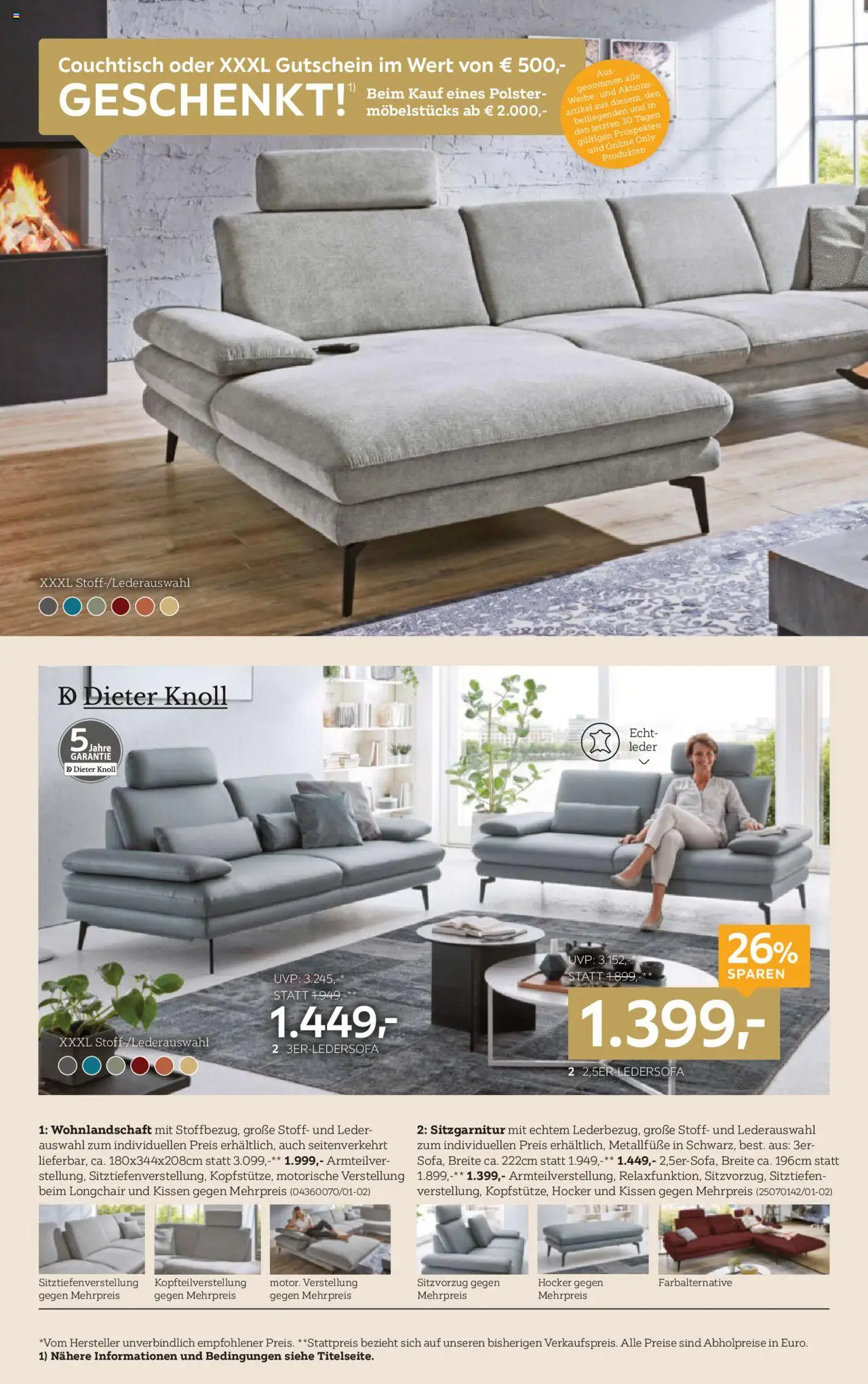 XXXLutz Polstermöbel gültig ab 26.08.2025 | Seite: 4 | Produkte: Kissen, Couchtisch