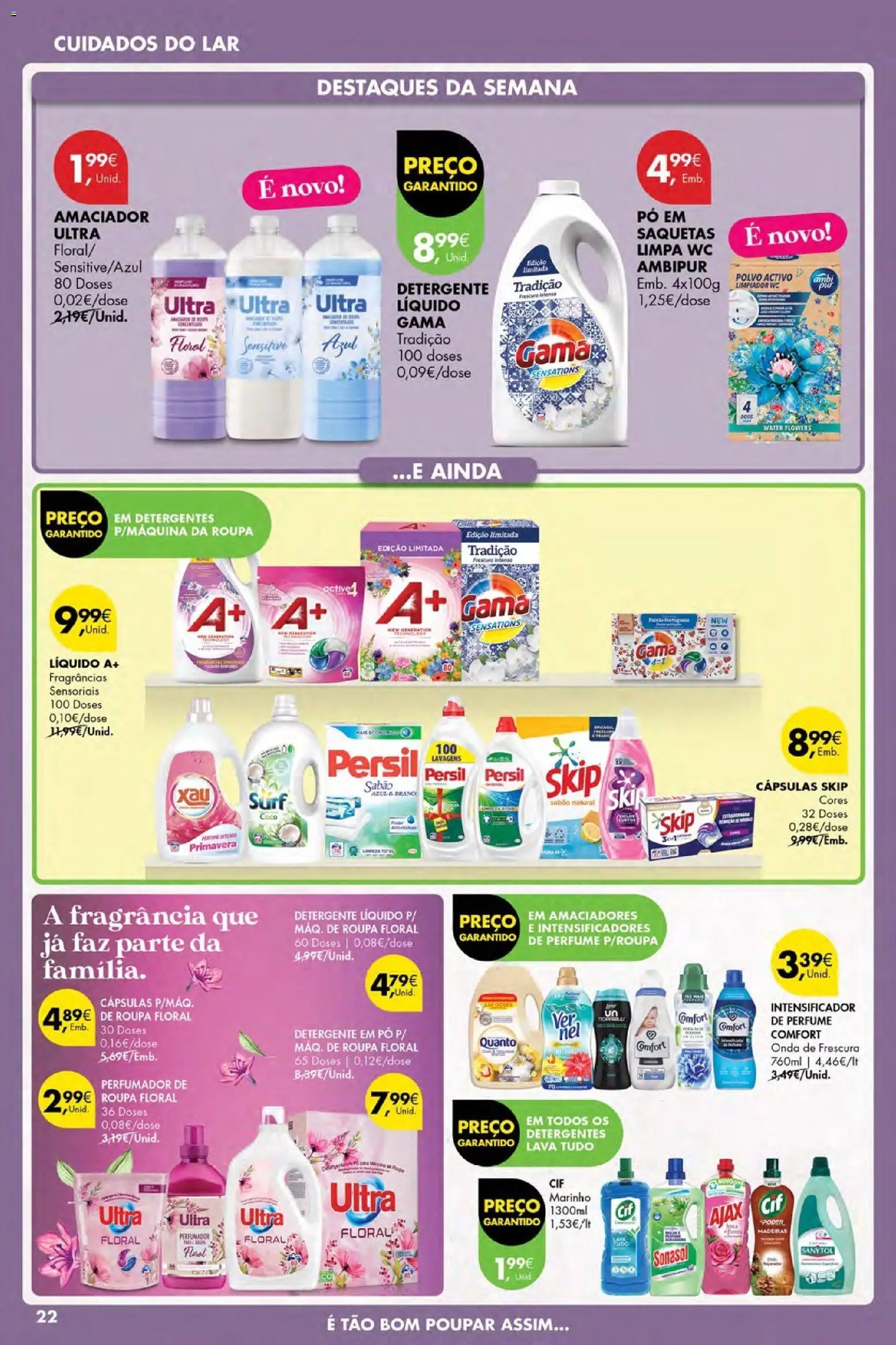 Pingo Doce Poupe Esta Semana Açores │ válido de 23.04.2026 | Página: 22 | Produtos: Fragrância, Polvo, Detergente, Madeiras