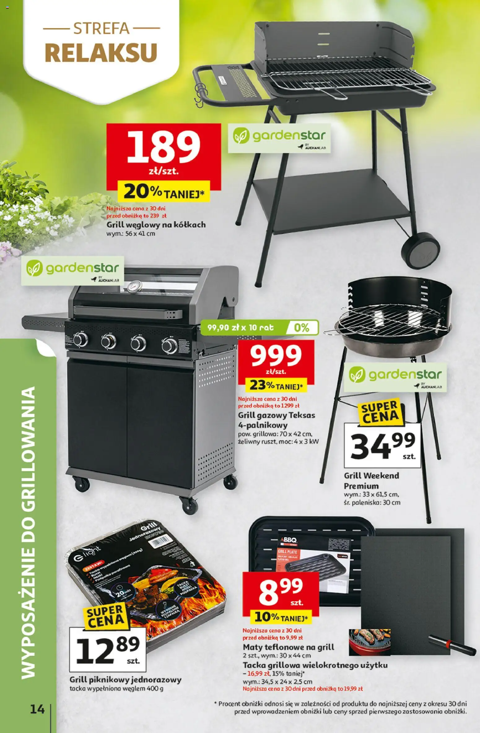 Auchan gazetka - 30 Lat Hipermarket od 29.04.2026 | Strona: 14 | Produkty: Grill, Grill gazowy