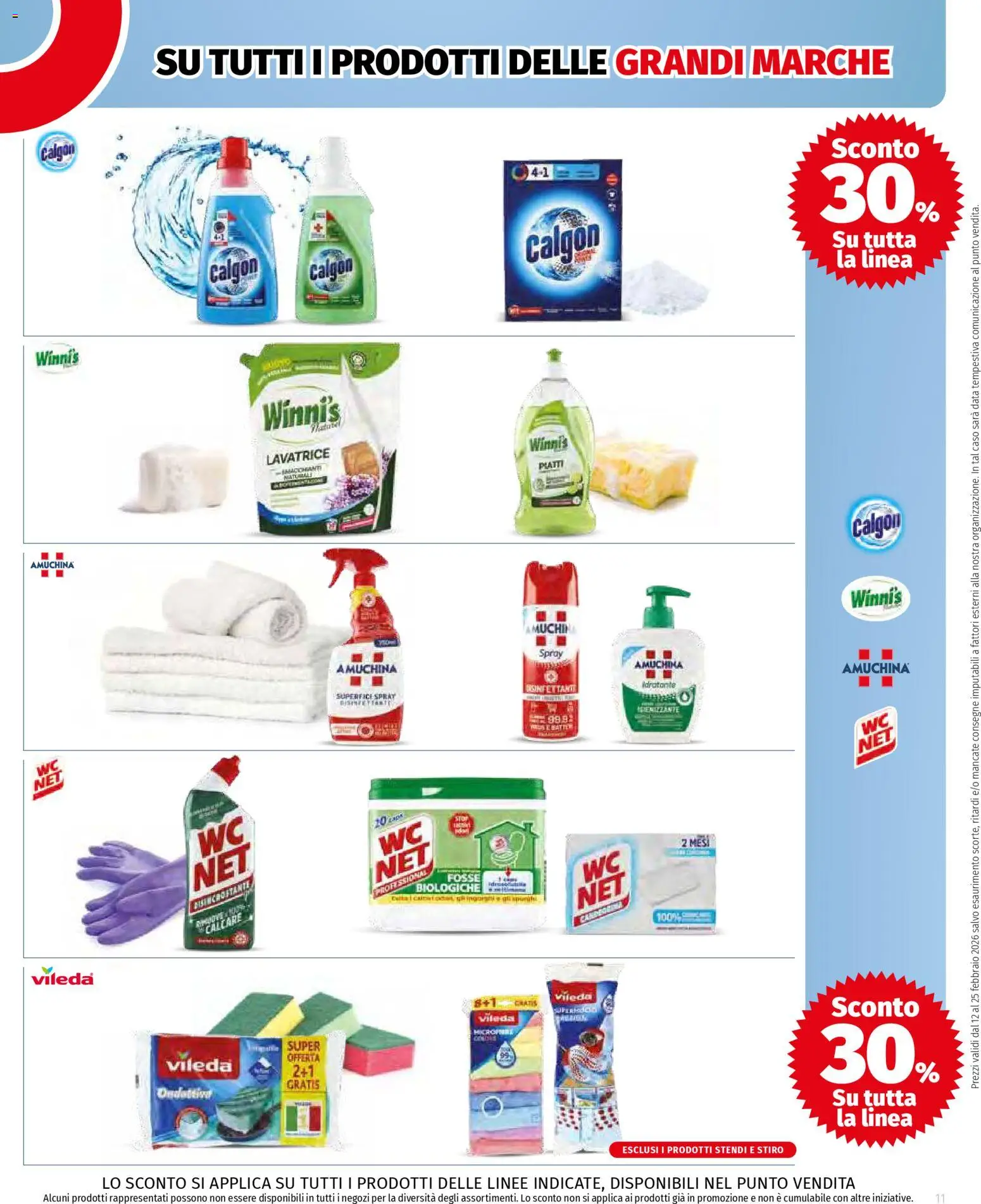 Volantino COOP del 12.02.2026 | Pagina: 11 | Prodotti: Spray disinfettante, Lavatrice, Data