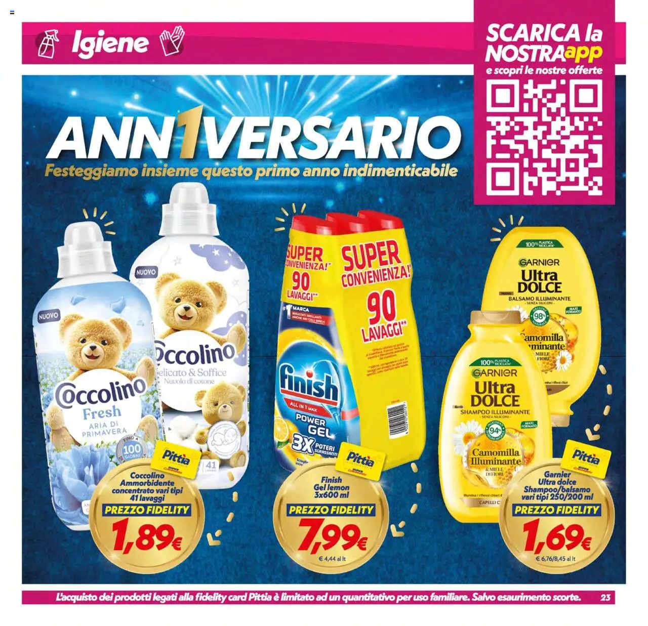 Volantino SuperConveniente del 17.10.2025 | Pagina: 23 | Prodotti: Illuminante, Balsamo, Ammorbidente, Miele