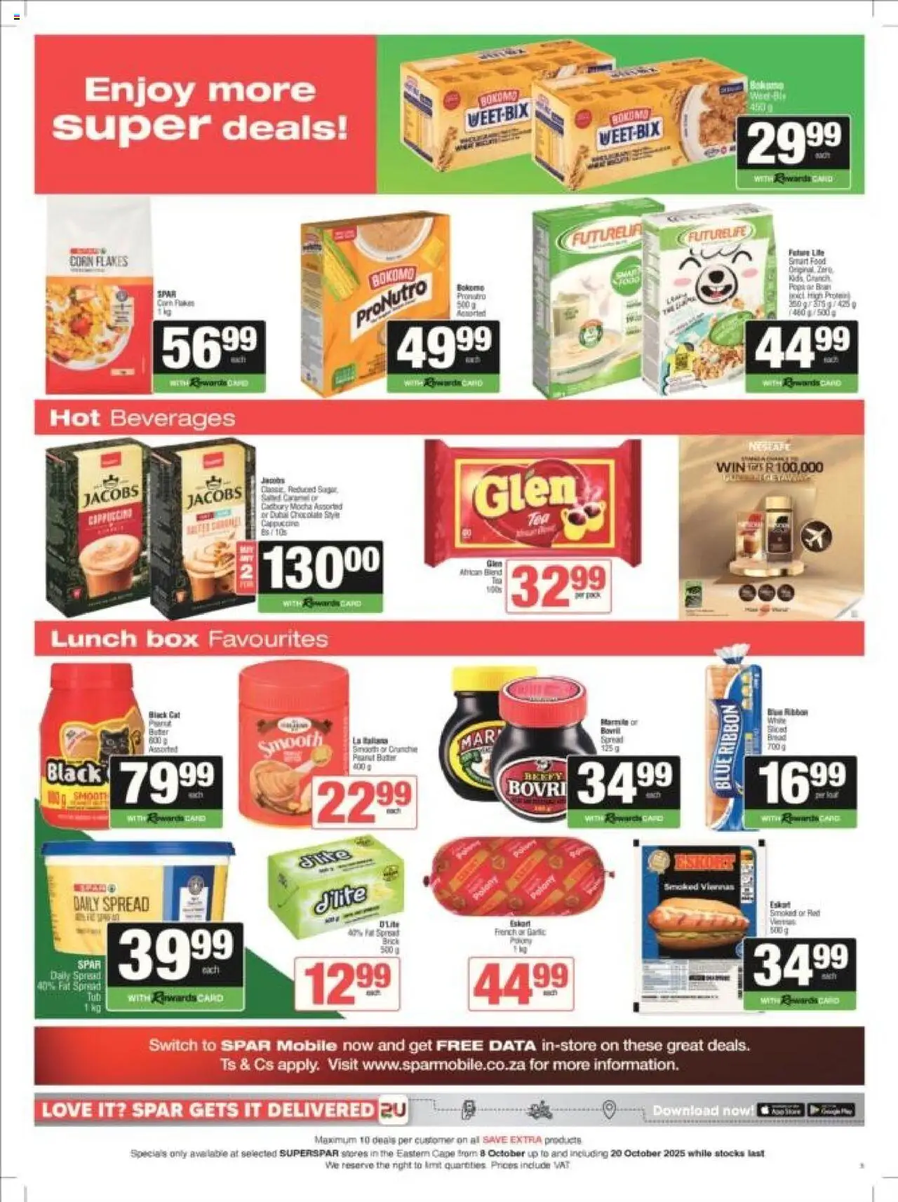 New Superspar catalogue – valid from 08.10.2025 | Page: 5 | Products: Data, Box, Flakes, Fat spread