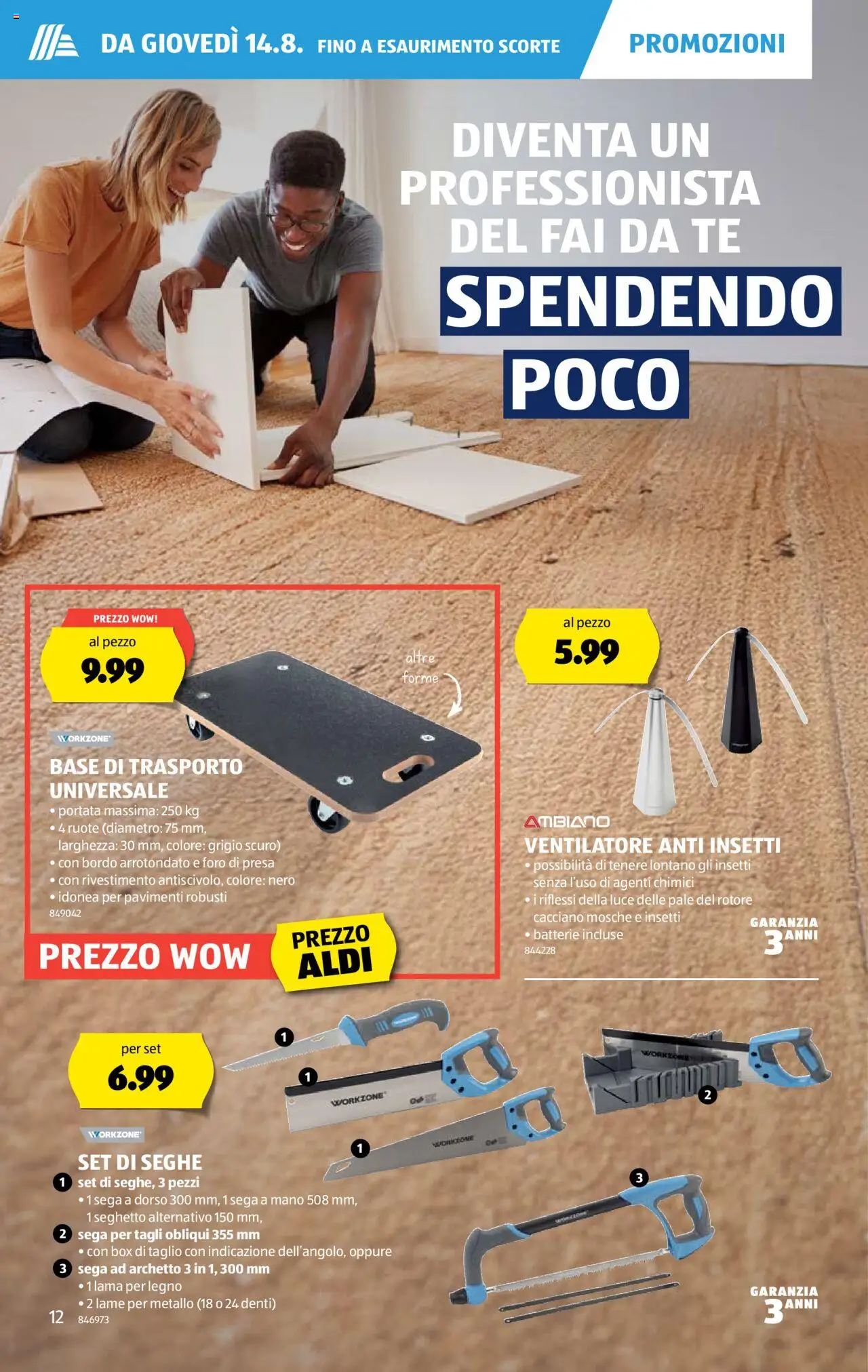 Aldi Volantino ab 14.08.2025 | Seite: 12 | Produkte: Box, Batterie