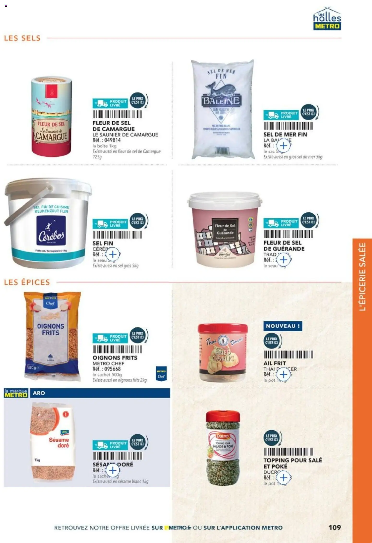 {H1} | Page: 109 | Produits: Salade, Ail, Thé, Oignons