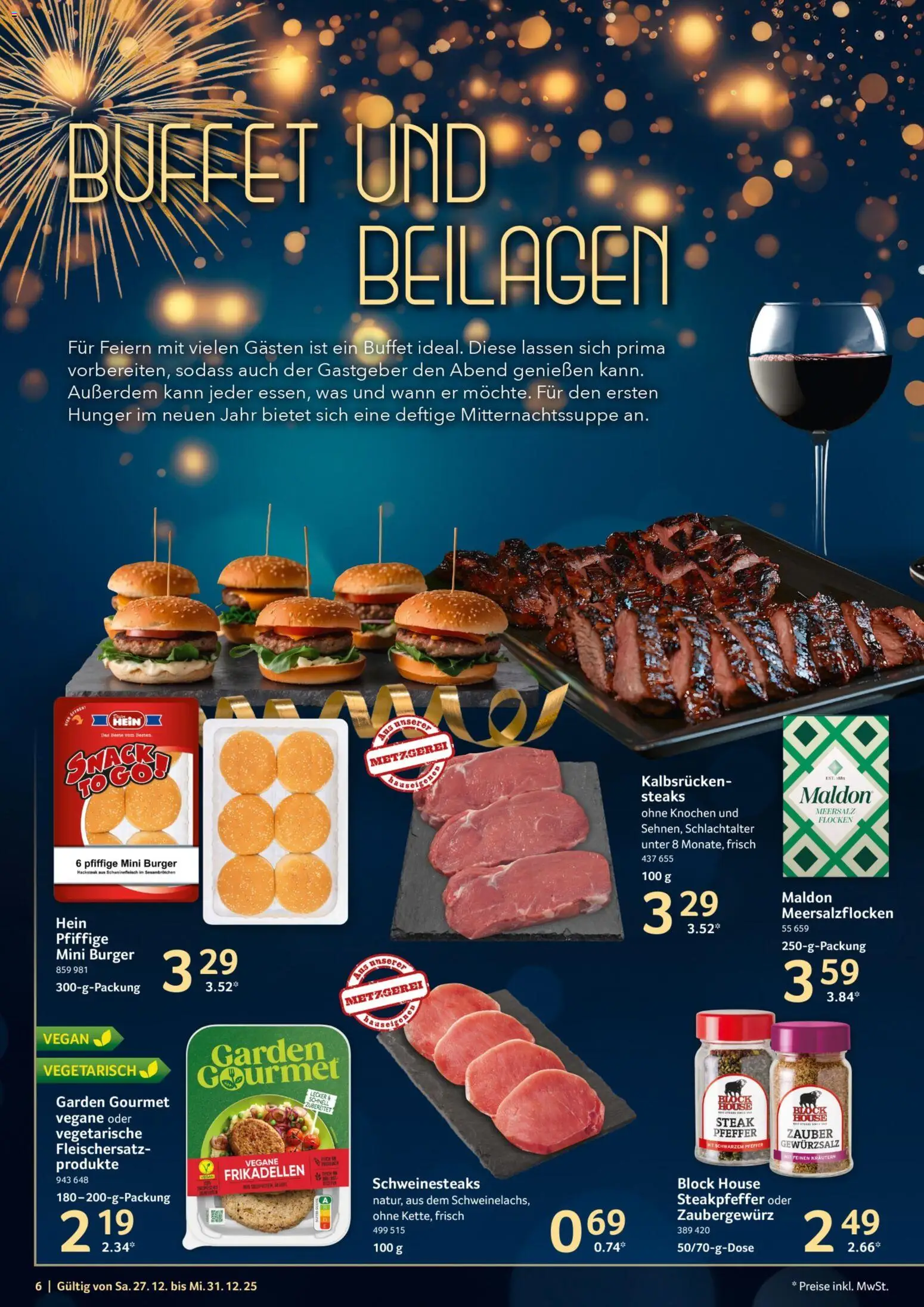 Selgros Prospekt 	 – gültig ab 27.12.2025 | Seite: 6 | Produkte: Gewürzsalz, Burger, Schweinefleisch, Flocken