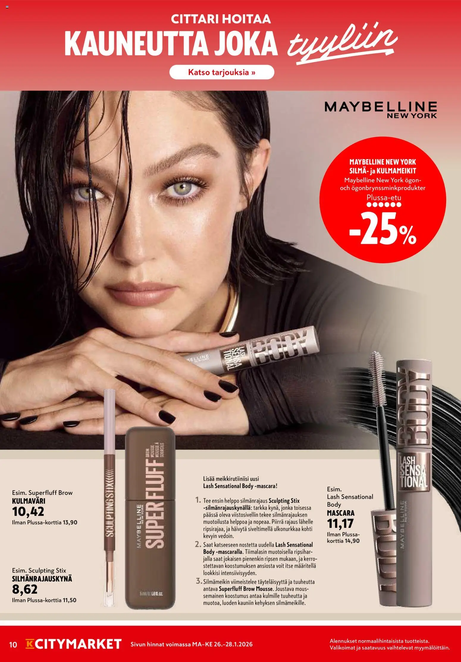 K-Citymarket tarjoukset – voimassa 26.01.2026 alkaen | Sivu: 10 | Tuotteet: Kulmaväri, Tee