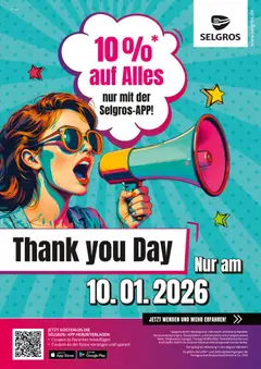 Selgros - Thank You Day ab 10.01.2026 gültig