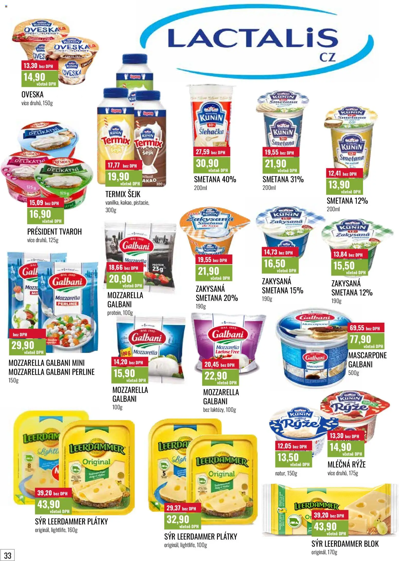 Ratio leták od 01.04.2026 | Strana: 34 | Produkty: Sýr, Blok, Leerdammer, Mascarpone