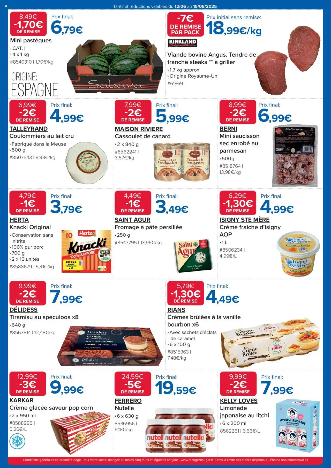  | Page: 2 | Produits: Spéculoos, Nutella, Porc, Viande bovine