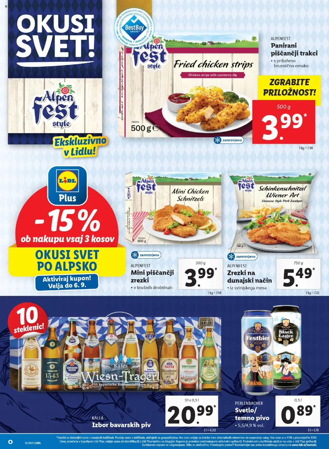 Lidl katalog │ velja od 28.08.2025 | Stran: 52 | Izdelki: Zrezki, Pivo