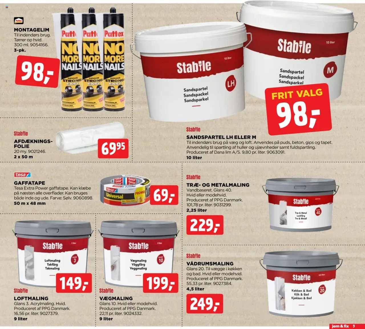 Jem & fix tilbudsavis – gyldig fra 12.10.2025 | Side: 9 | Produkter: Bad