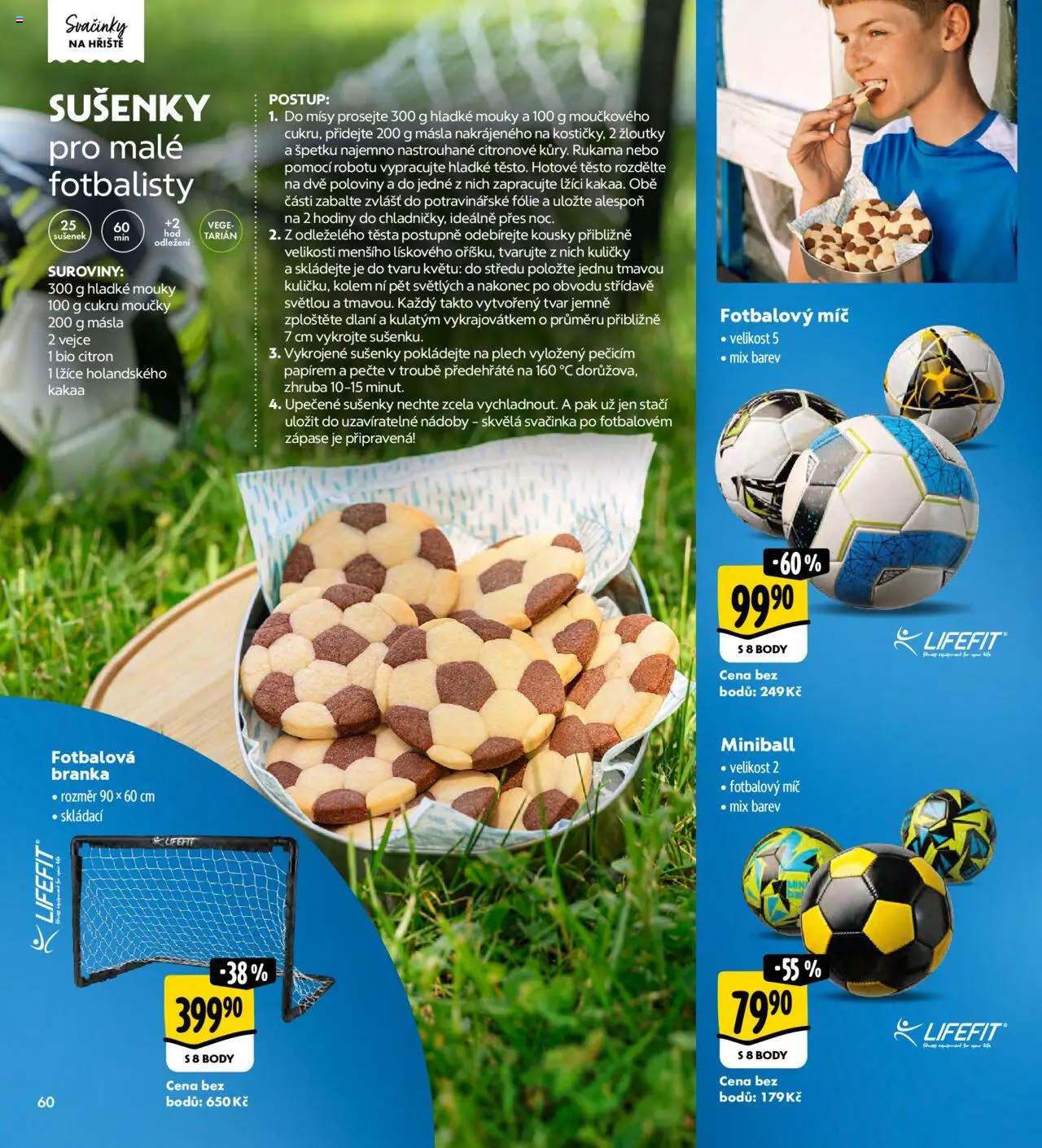 Albert magazín od 01.07.2025 | Strana: 60 | Produkty: Hodiny, Vejce, Body, Fotbalová branka