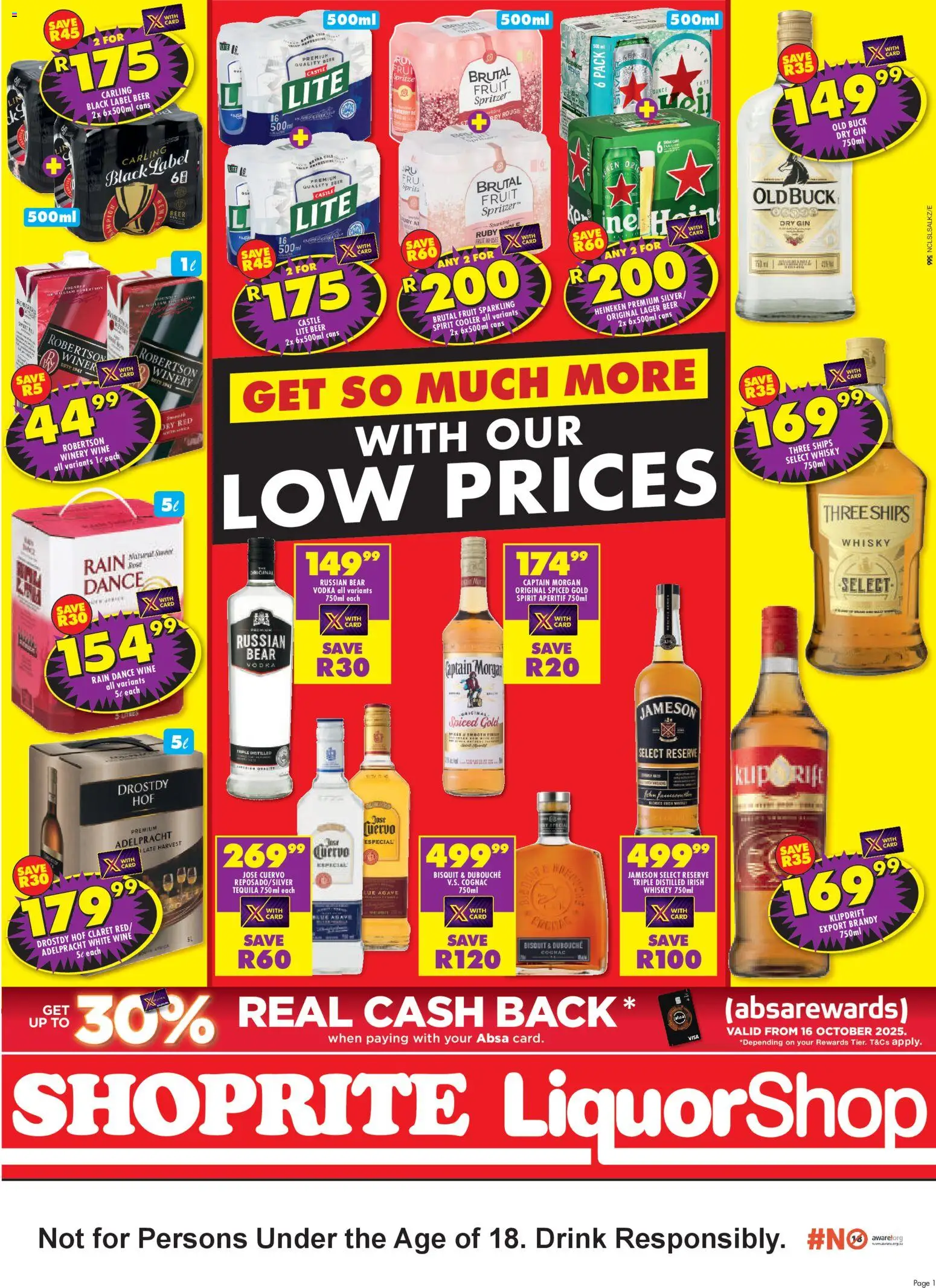 New Shoprite catalogue – valid from 23.01.2026 | Page: 1 | Products: Alicate de unhas, Brandy, Wine, Ensalada de quino