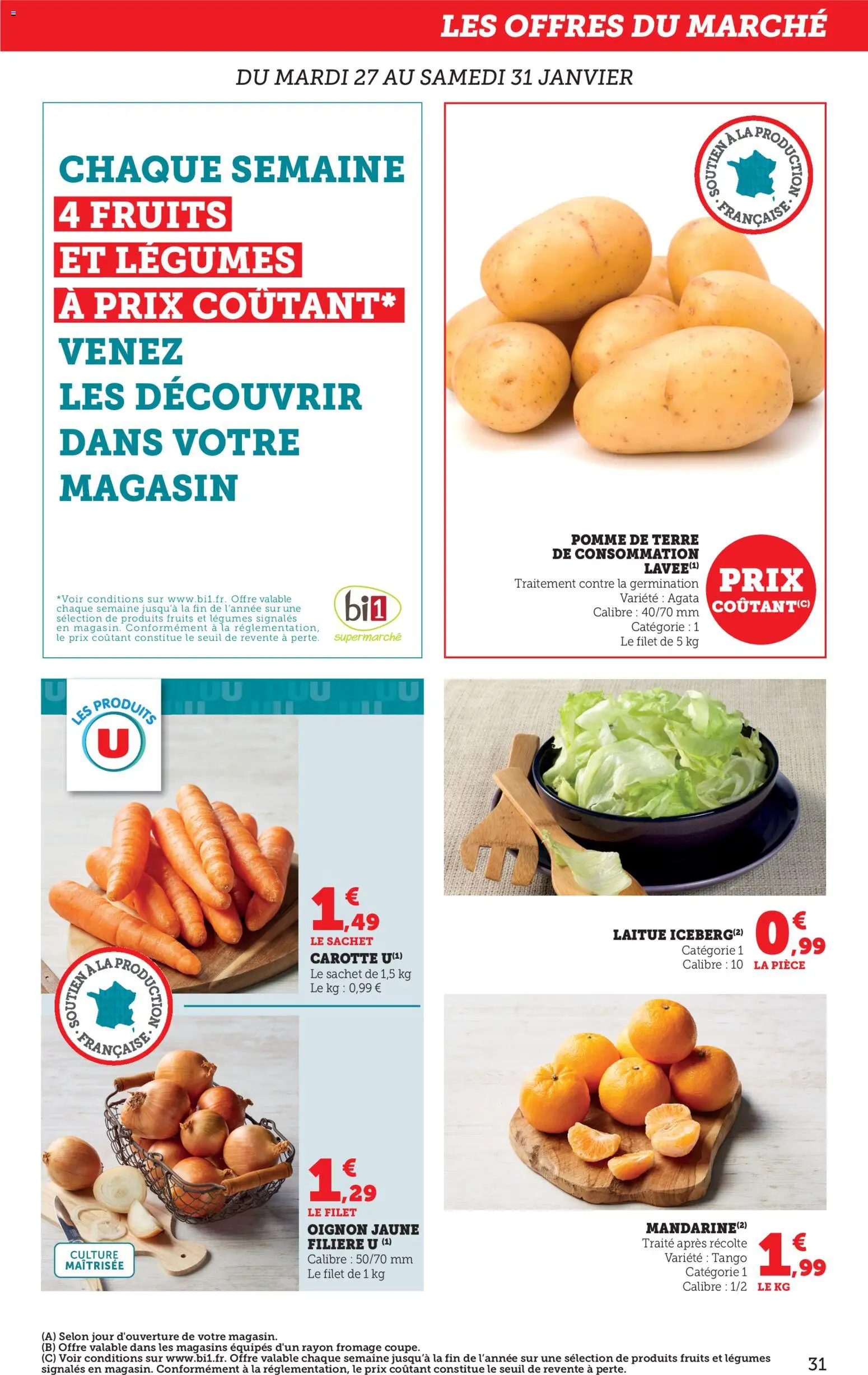 {H1} | Page: 31 | Produits: Pomme de terre, Oignon, Fromage, Carotte
