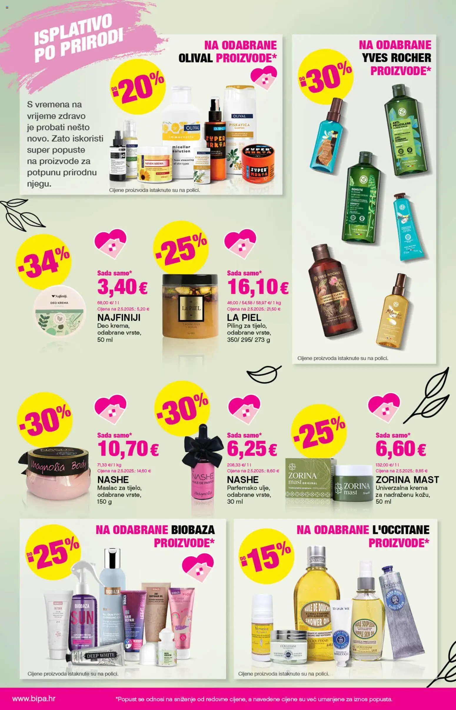 Bipa katalog | vrijedi od 16.04.2026 | Stranica: 2 | Proizvodi: Šampon, Piling, Maslac, Krema