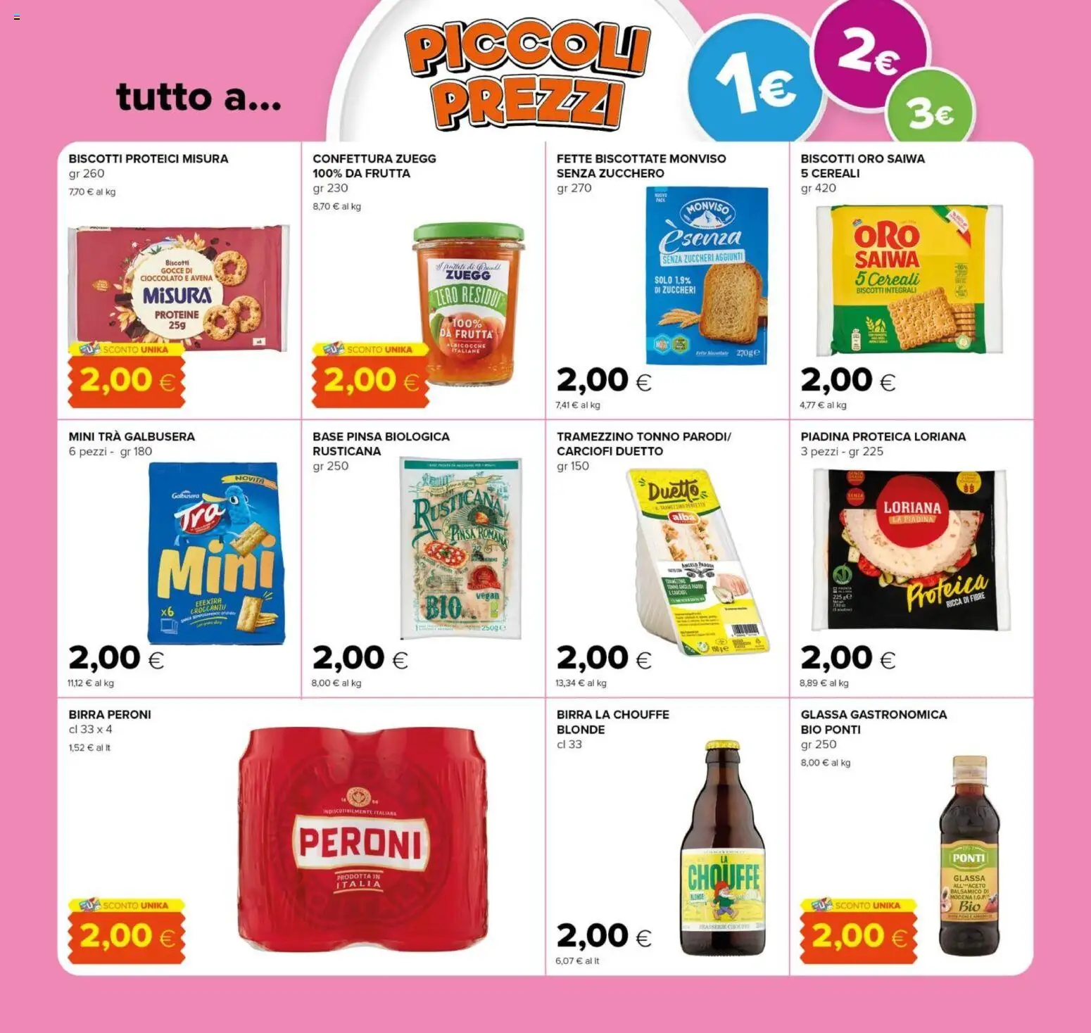 Volantino Tigre del 23.04.2026 | Pagina: 4 | Prodotti: Birra, Biscotti, Frutta, Zucchero