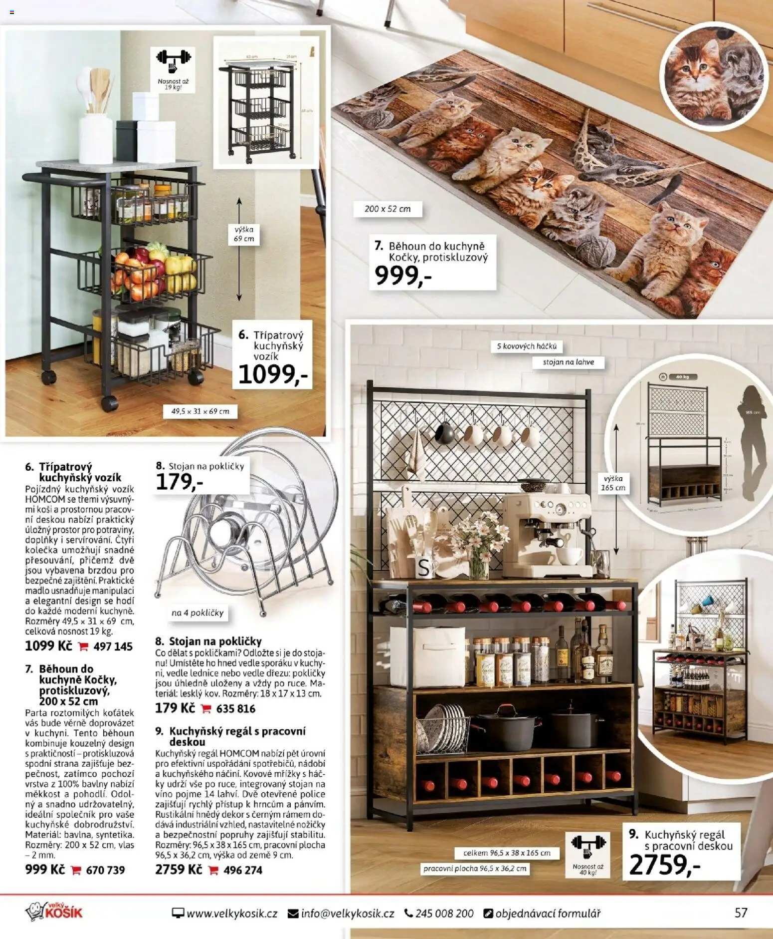 Velký Košík katalog únor 2026 od 01.02.2026 | Strana: 57 | Produkty: Víno, Lednice, Lahve, Police