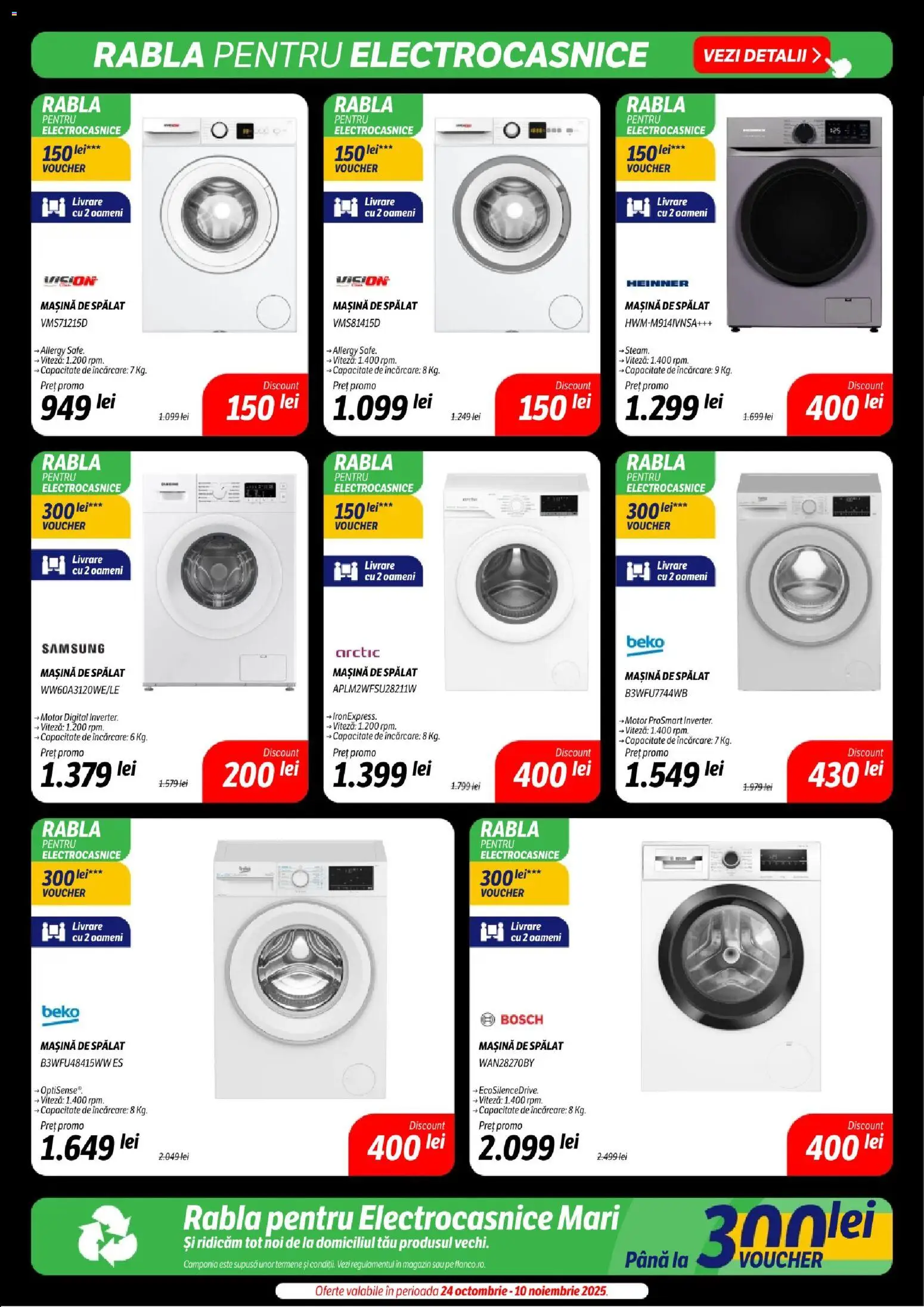 Noul catalog Flanco – valabil de la 07.11.2025 | Pagină: 29 | Produse: Mașină De Spălat