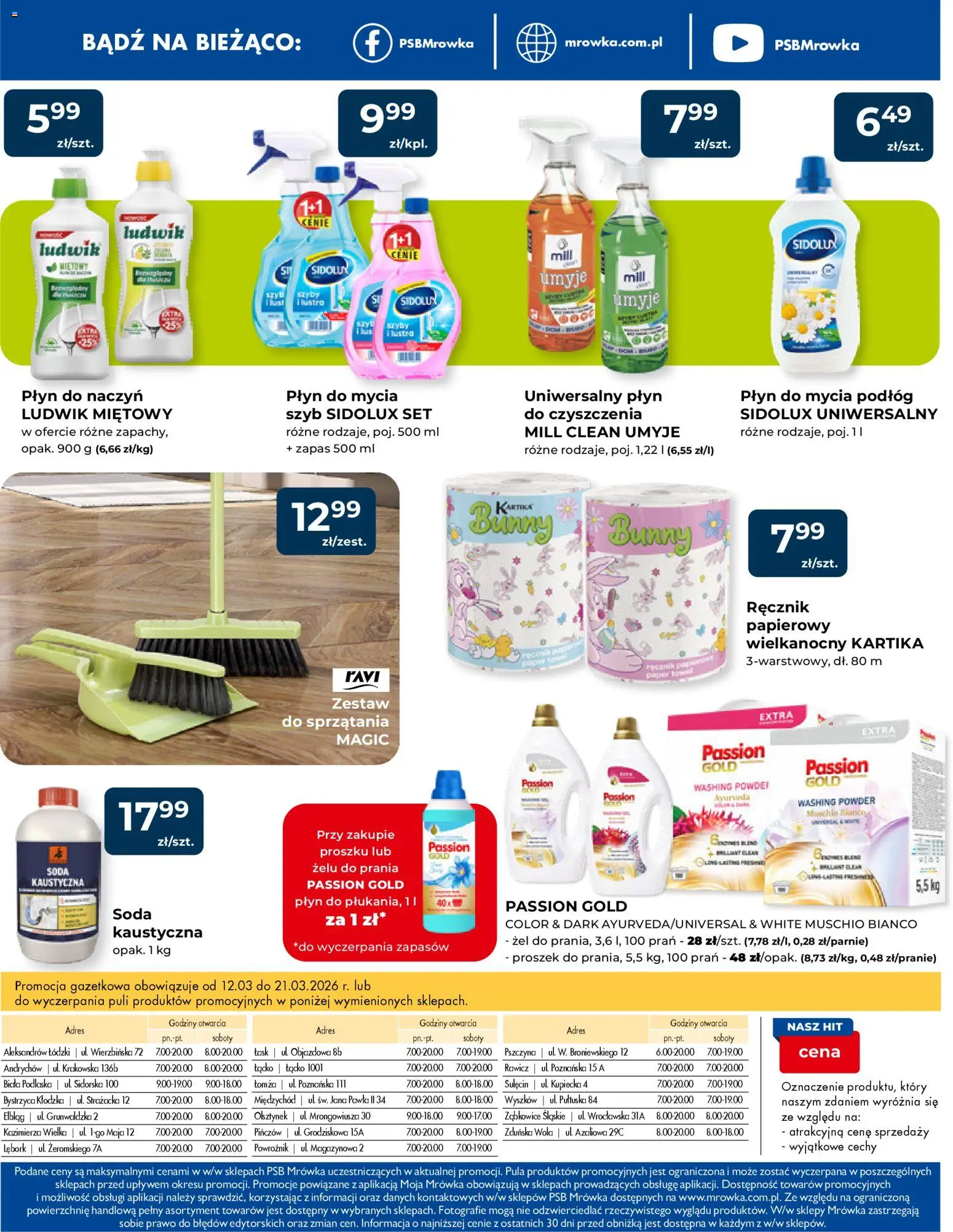 Mrówka gazetka - Elbląg od 12.03.2026 | Strona: 8 | Produkty: Płyn do mycia podłóg, Ręcznik papierowy