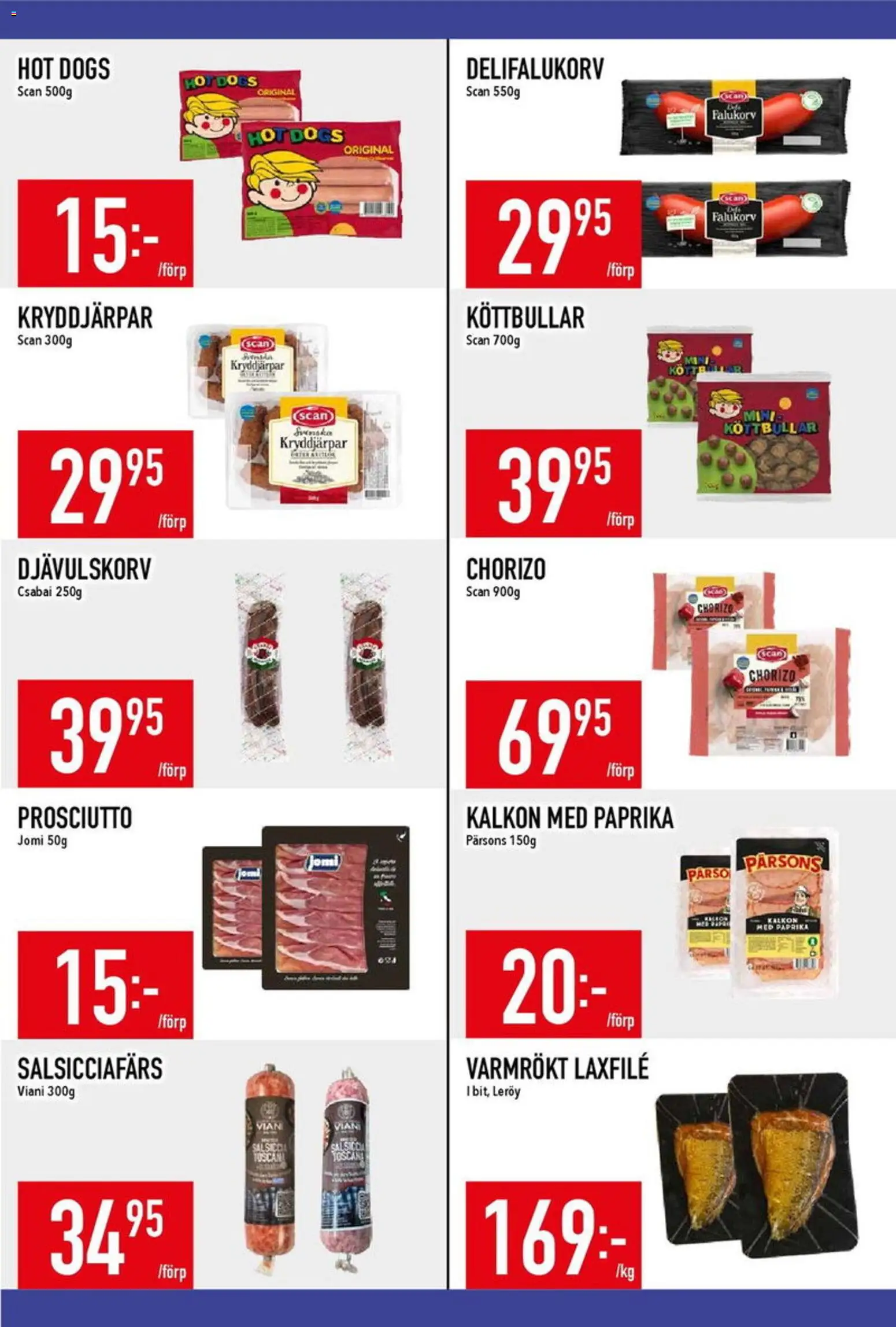 Matdax reklamblad aktuell från 09.03.2026 | Sida: 11 | Produkter: Köttbullar, Falukorv, Kalkon, Chorizo