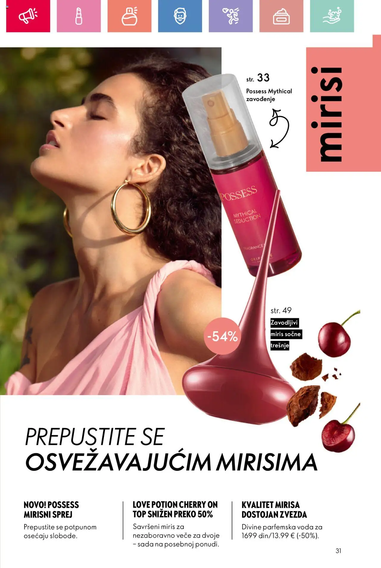 Oriflame katalog - važi od 03.08.2025 | Strana: 31 | Proizvode: Miris, Voda