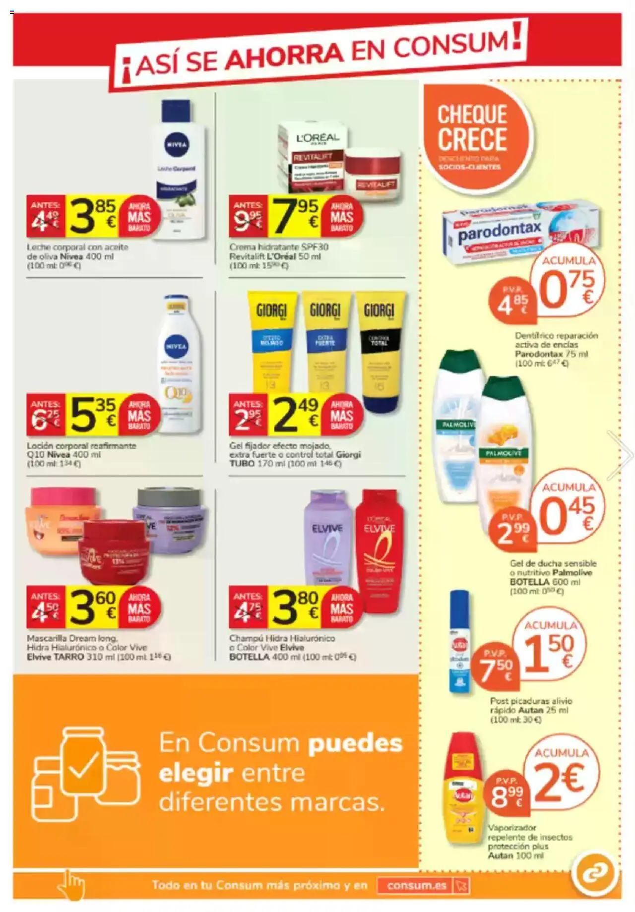 Consum folleto │ válido desde el 26.06.2025 | Página: 21 | Productos: Aceite, Crema, Body, Ducha