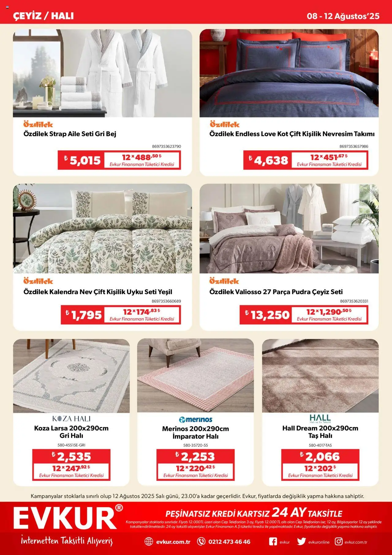 Evkur Katalog - 08.08.2025 tarihinden itibaren geçerlidir | Sayfa: 9 | Ürünler: Halı, Nevresim, Pudra