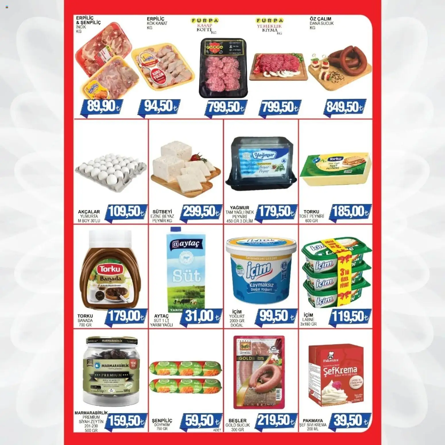 Furpa Katalog Muhteşem Fiyatlar - 23.01.2026 tarihinden itibaren geçerlidir | Sayfa: 3 | Ürünler: Peynir, Yoğurt, Yumurta, Kıyma
