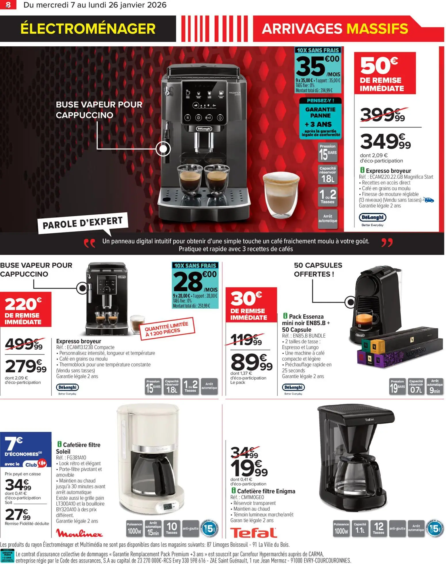 {H1} | Page: 10 | Produits: Cafetière, Machine à café, Tefal, Café