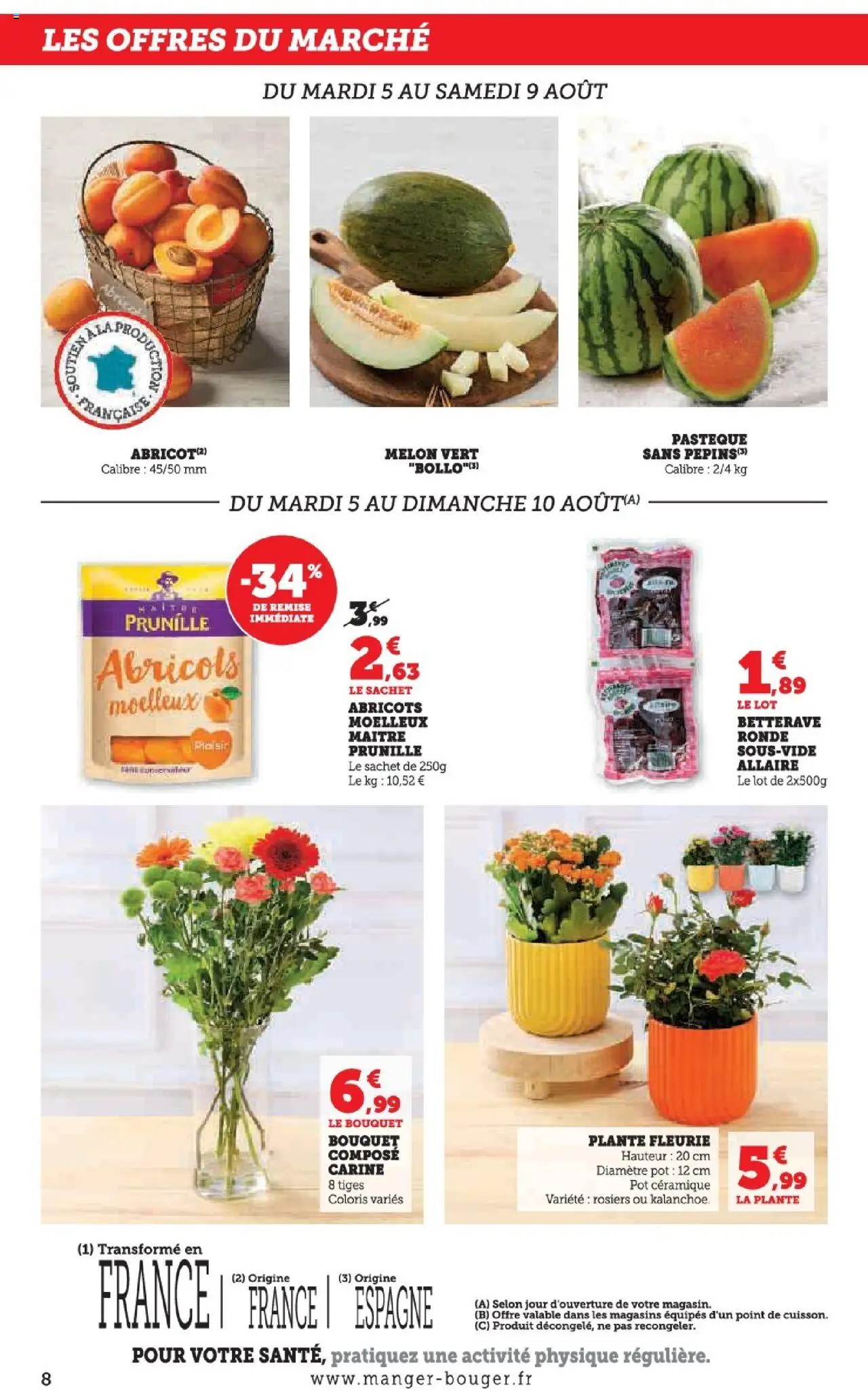  | Page: 8 | Produits: Melon, Pastèque, Betterave, Abricots
