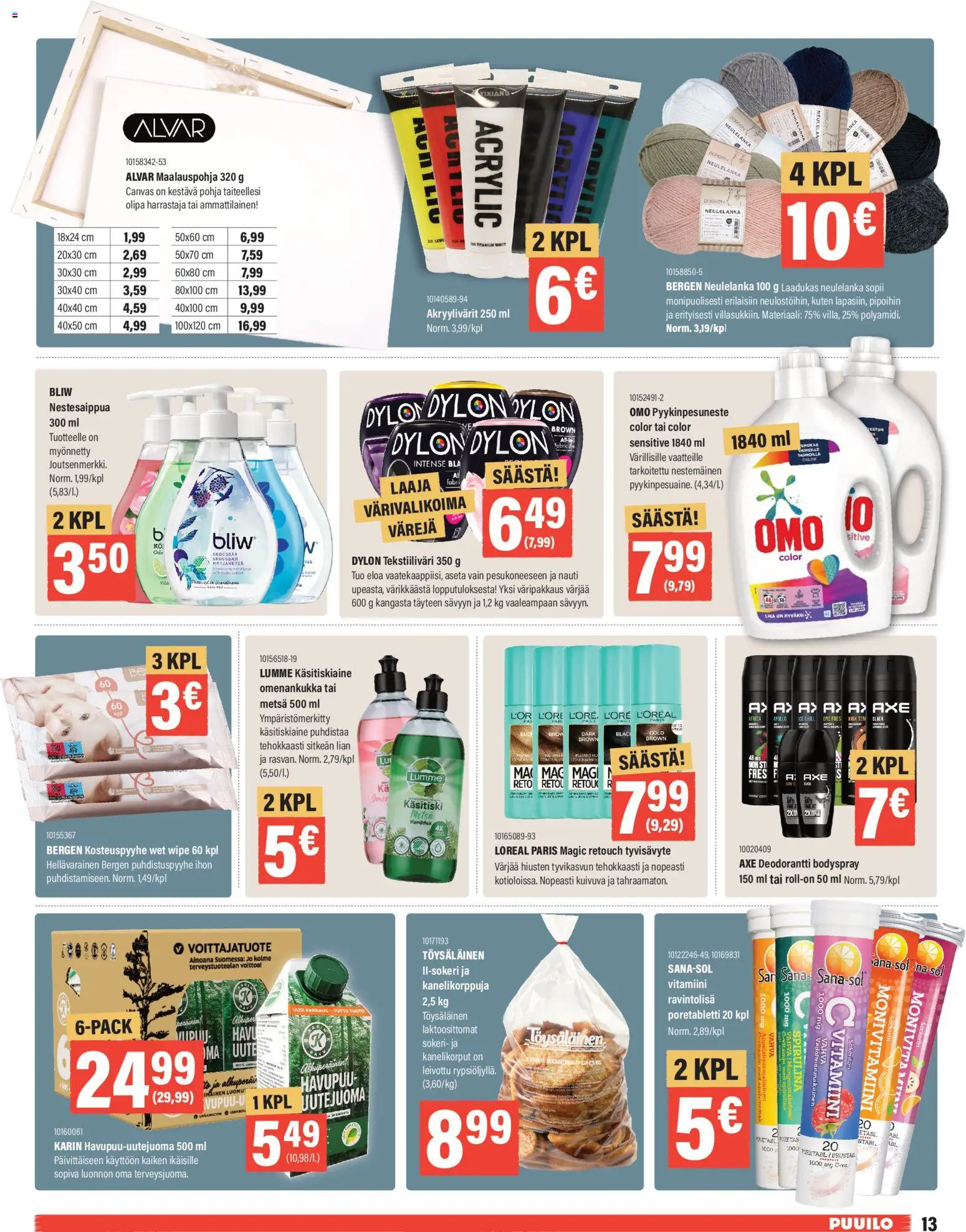 Puuilo tarjoukset – voimassa 26.01.2026 alkaen | Sivu: 13 | Tuotteet: Deodorantti