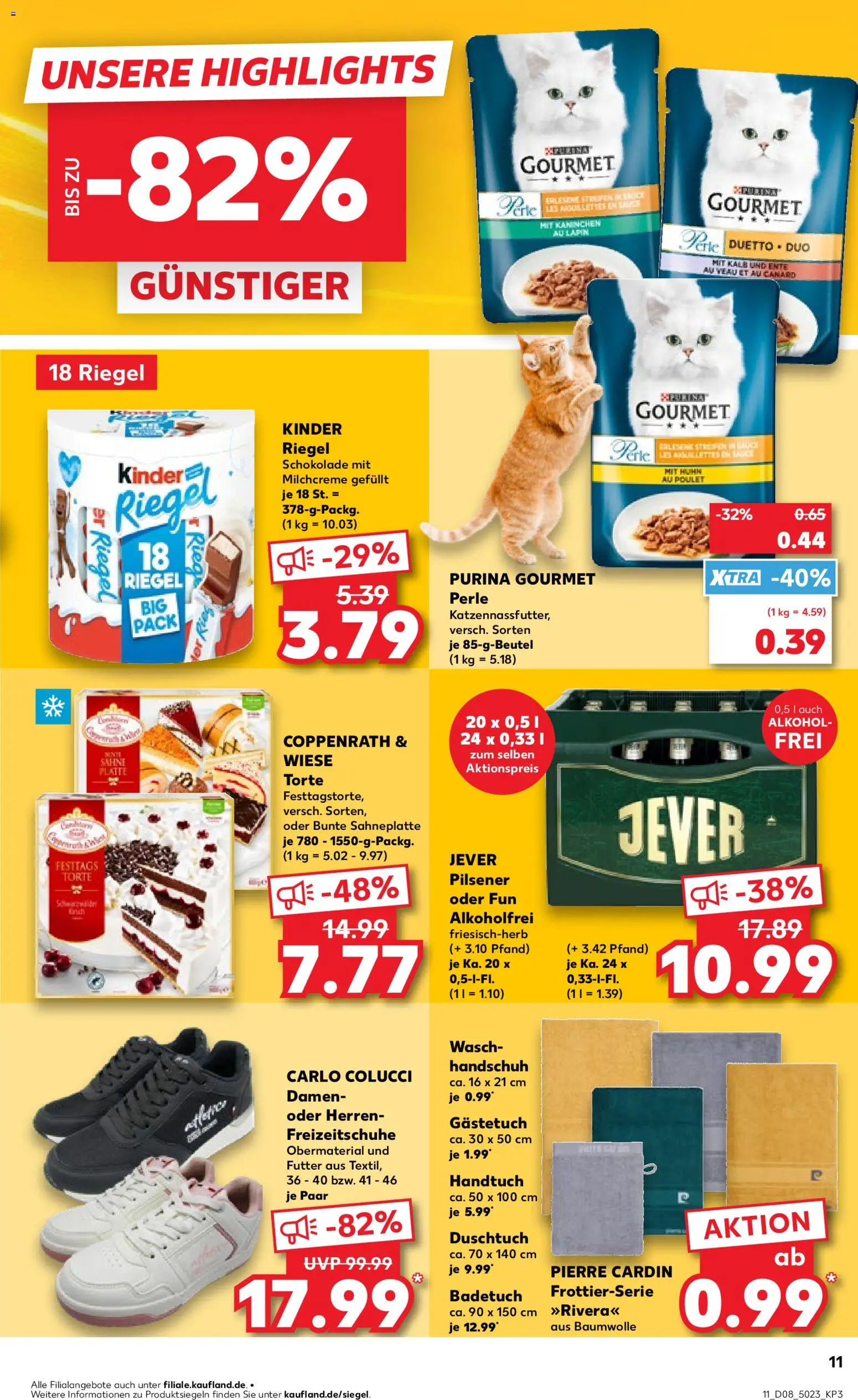 Kaufland prospekt Völklingen	 – gültig ab 19.02.2026 | Seite: 11 | Produkte: Kinder schokolade, Kinder riegel, Jever, Ente
