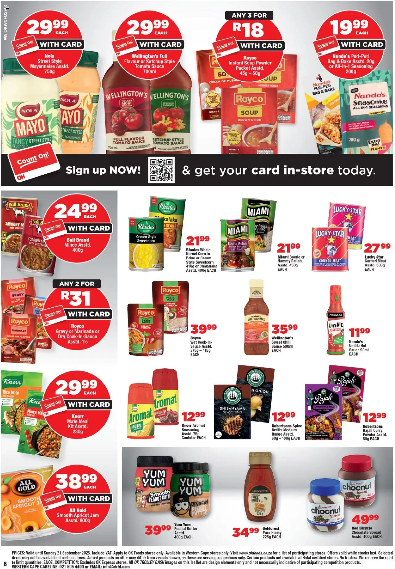 New OK Foods catalogue – valid from 10.09.2025 | Page: 6 | Products: Bag, Seasoning, Gravy, Mayonnaise