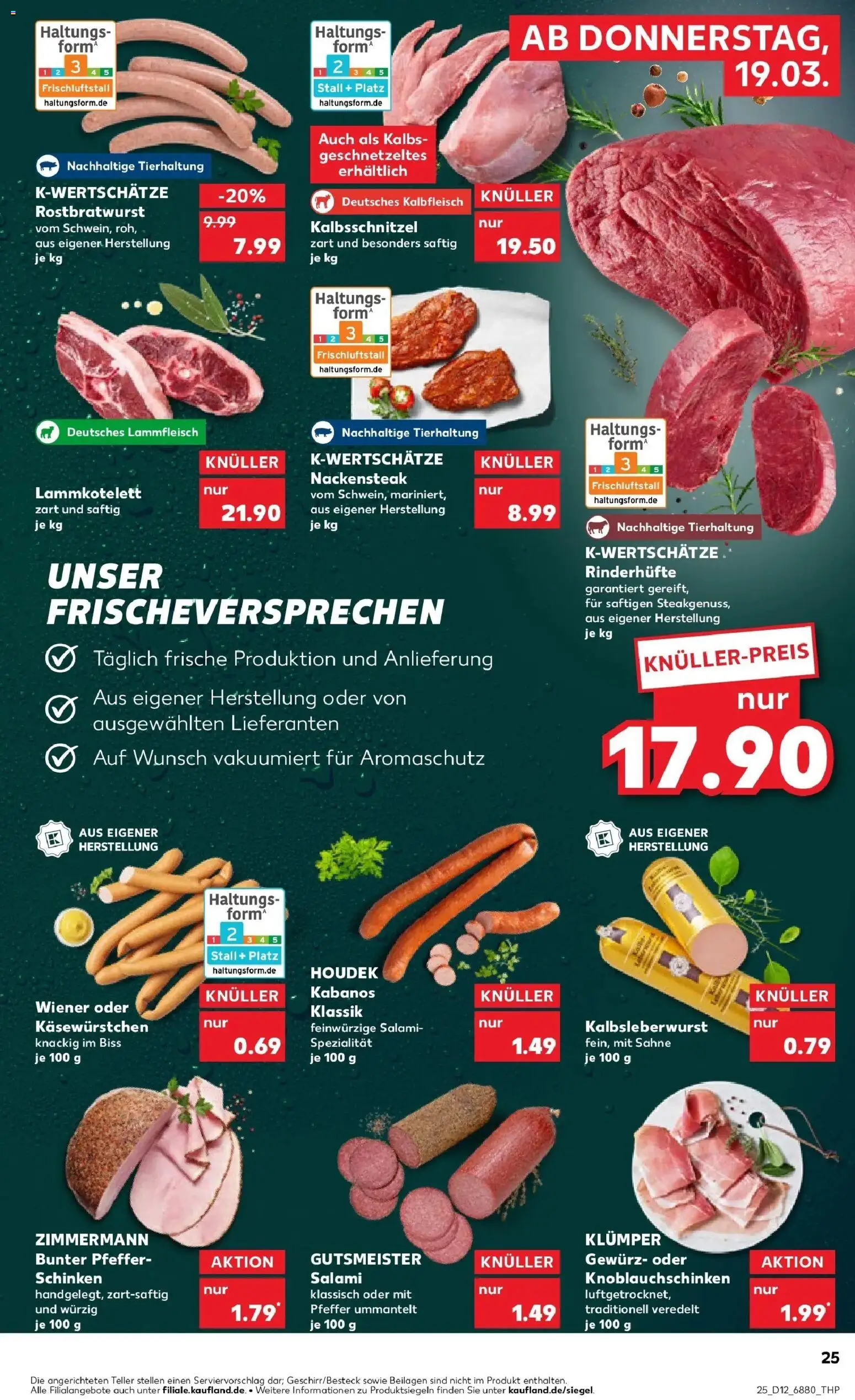 Kaufland Prospekt Dillingen	 – gültig ab 19.03.2026 | Seite: 25 | Produkte: Pfeffer, Salami, Schinken, Sahne