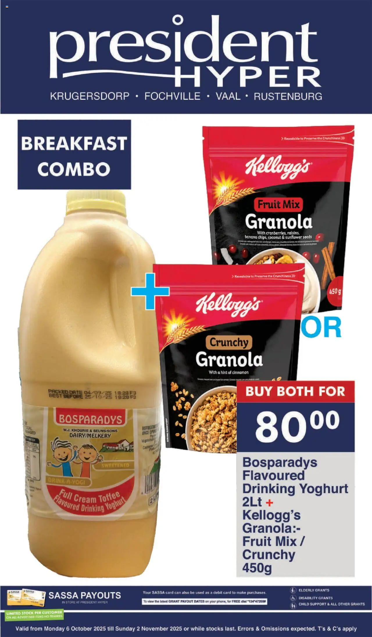 New President Hyper catalogue – valid from 06.10.2025 | Page: 1 | Products: Dates, Yoghurt, Cream, Fruit