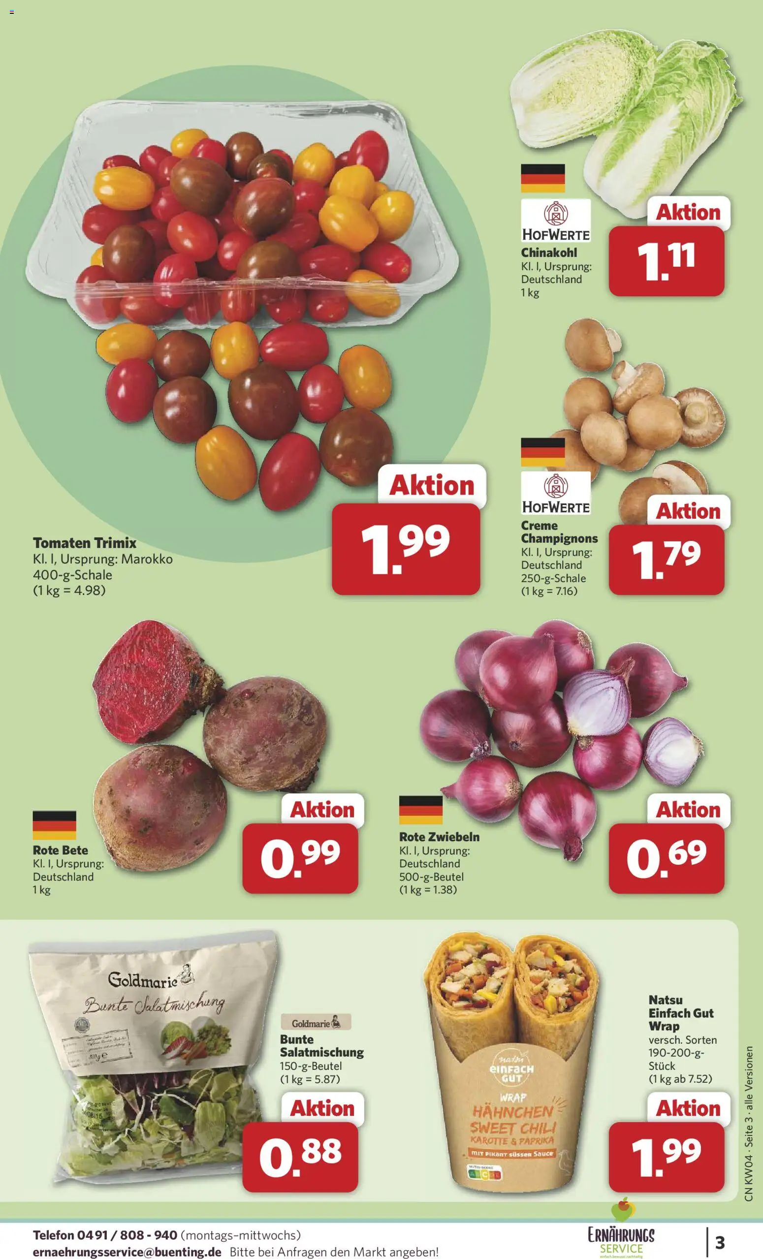 Combi Prospekt 	 – gültig ab 19.01.2026 | Seite: 3 | Produkte: Creme, Zwiebeln, Chili, Karotte