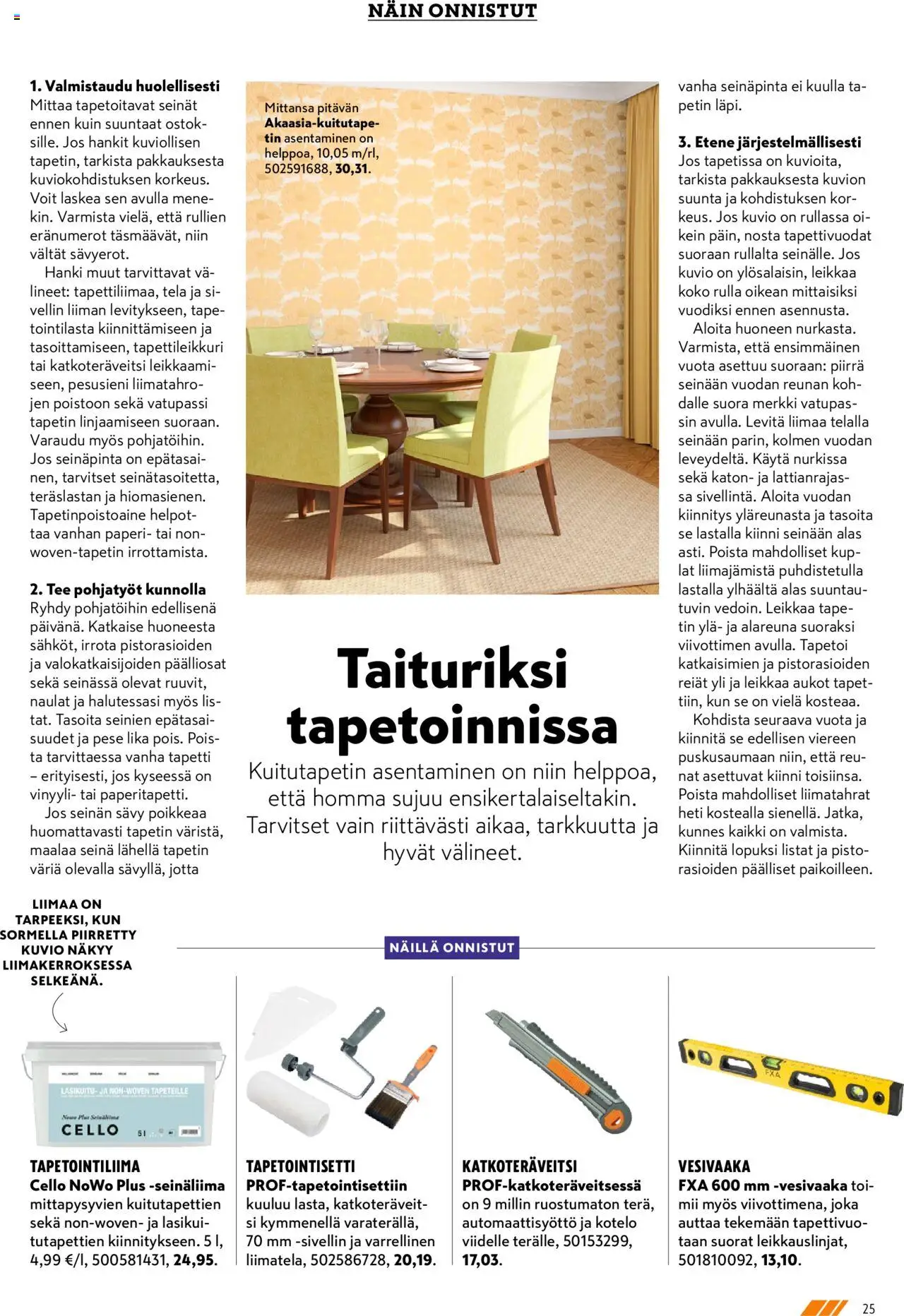 K-Rauta tarjoukset - Remppa-lehteä – voimassa 01.09.2025 alkaen | Sivu: 25 | Tuotteet: Naulat, Sivellin, Paperi, Tee