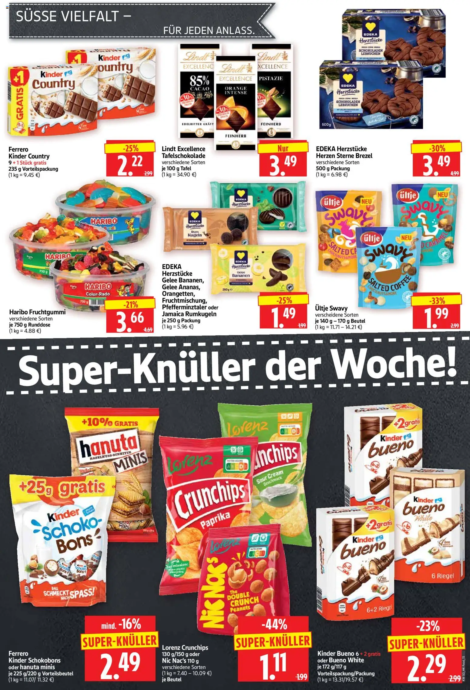 HERKULES Prospekt 	 – gültig ab 08.12.2025 | Seite: 15 | Produkte: Kinder bueno, Bananen, Paprika, Lindt