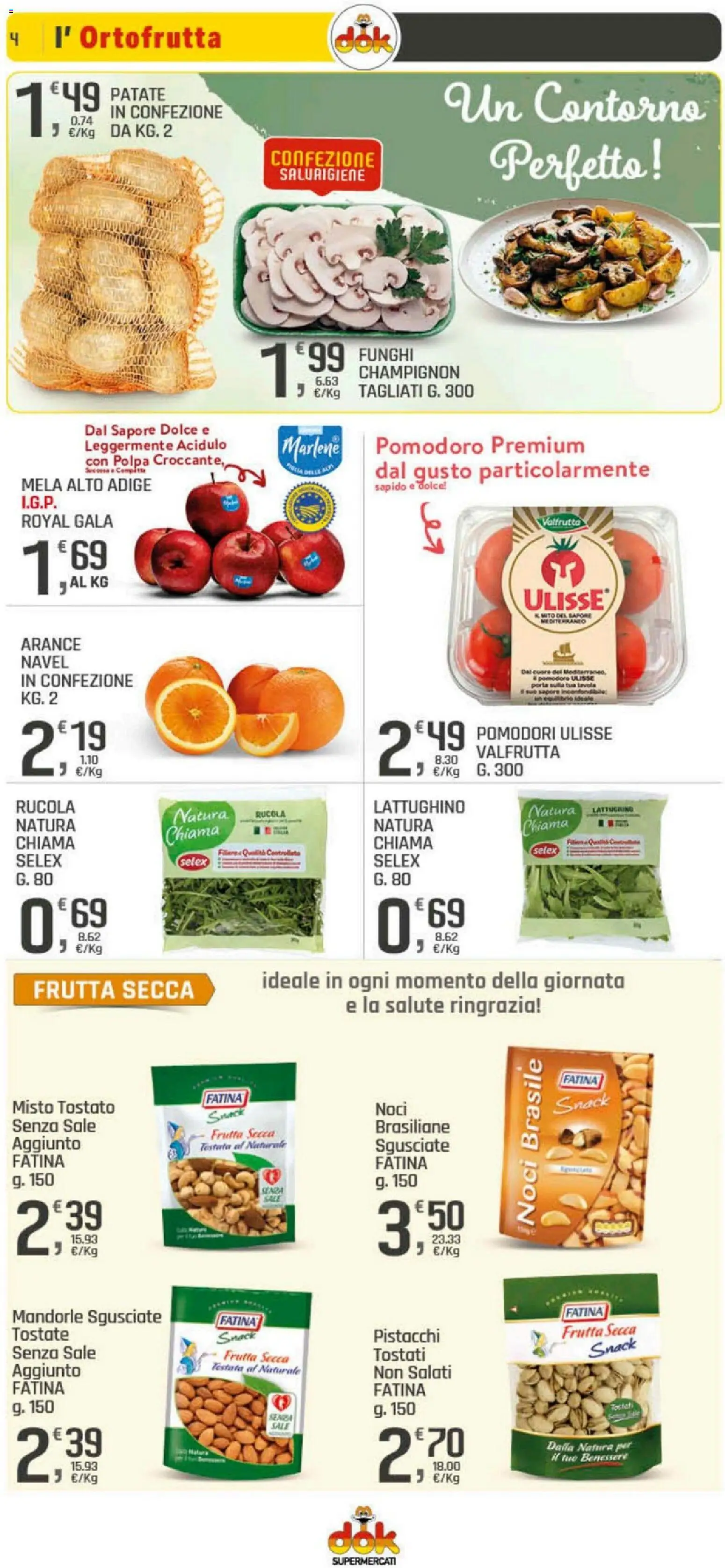 Volantino DOK del 19.03.2026 | Pagina: 4 | Prodotti: Arance, Pomodori, Noci, Mandorle