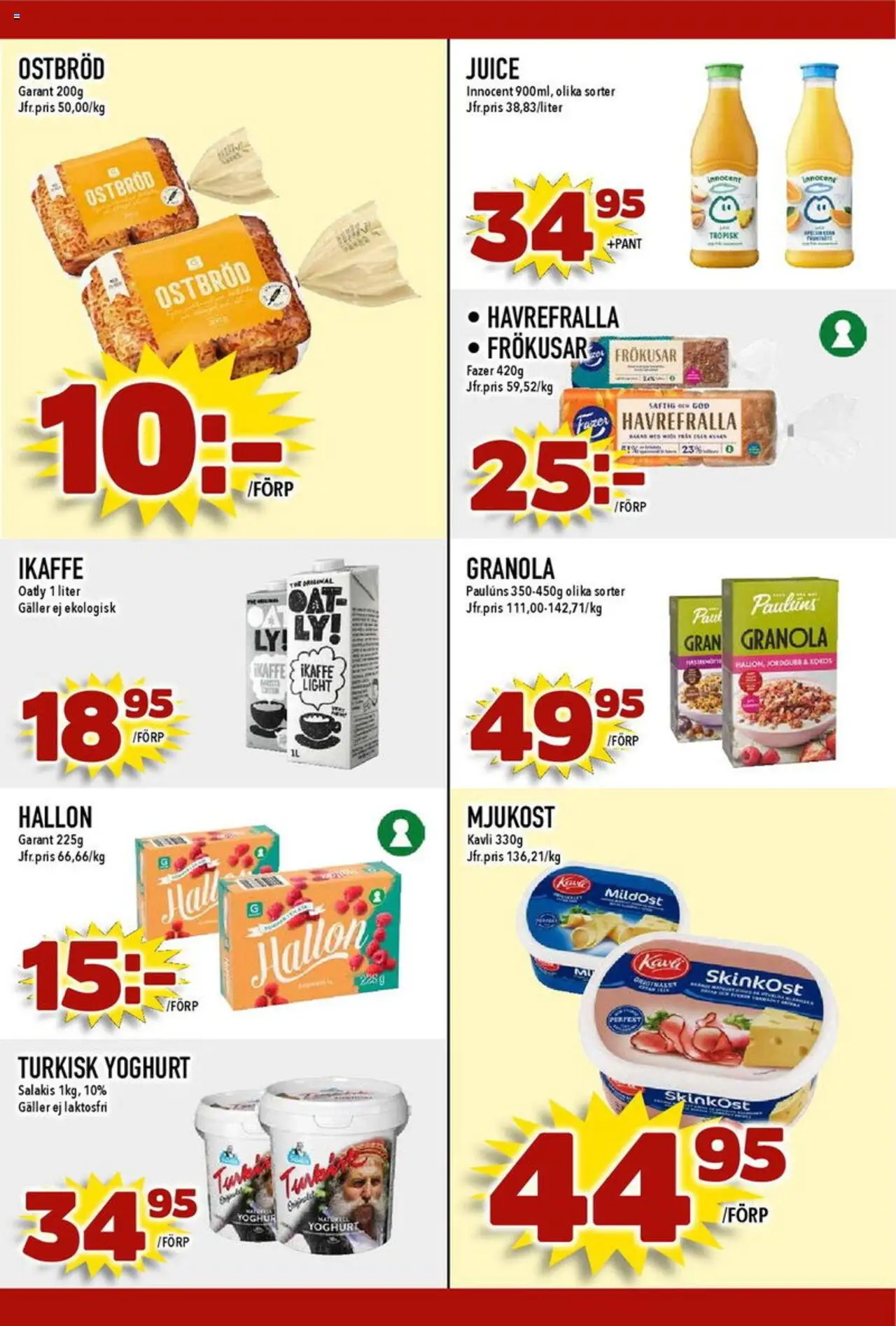 Nya Pulsen reklamblad aktuell från 18.08.2025 | Sida: 16 | Produkter: Galler, Juice, Granola, Häll
