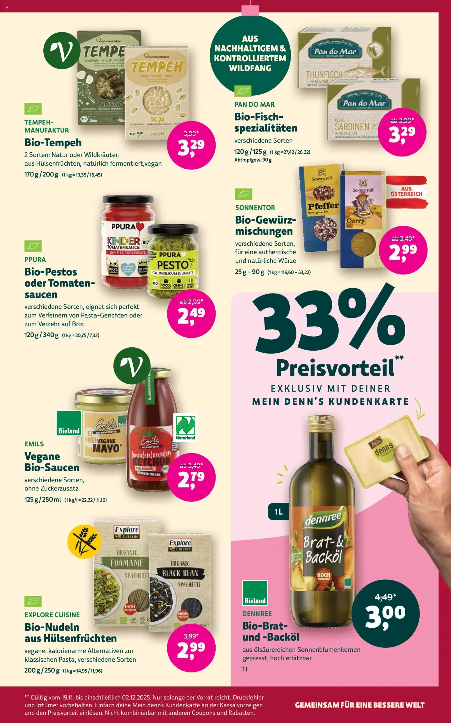 Denns BioMarkt Angebote gültig ab 19.11.2025 | Seite: 7 | Produkte: Ketchup, Limette, Hajdina liszt, Brot