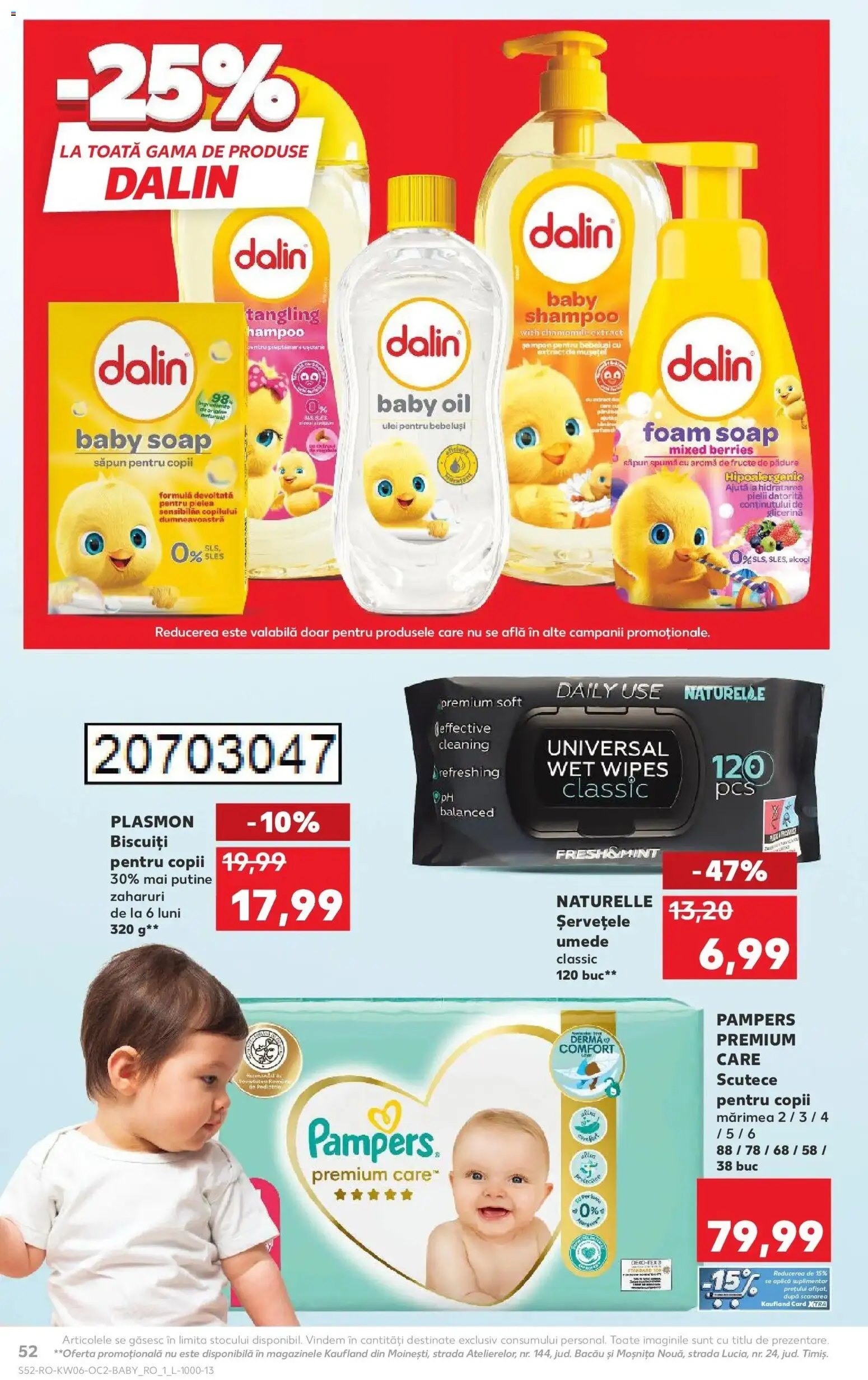 Noul catalog Kaufland – valabil de la 04.02.2026 | Pagină: 52 | Produse: Pirinç gevreği, Șampon, Biscuiți, Scutece