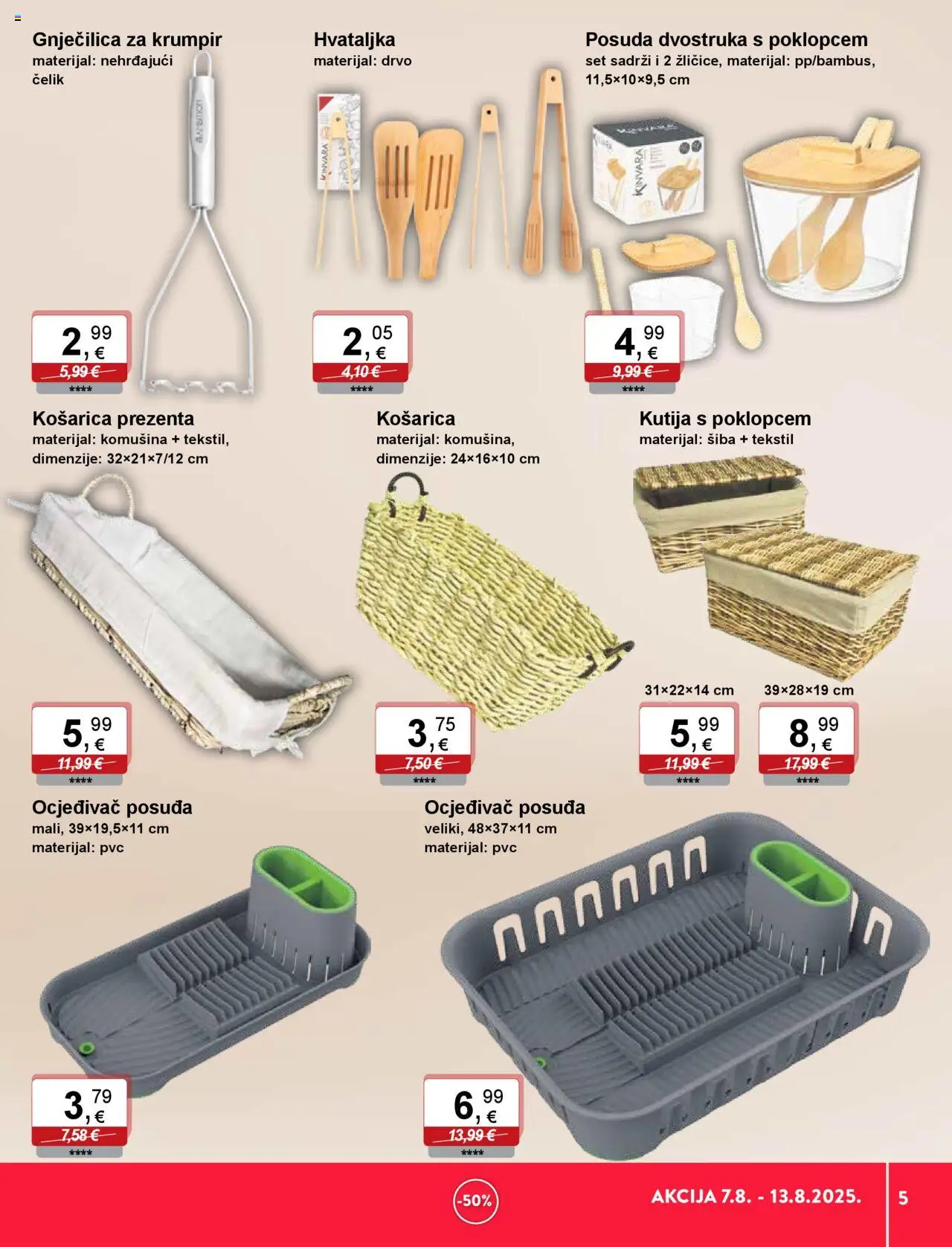 KTC katalog | vrijedi od 07.08.2025 | Stranica: 5 | Proizvodi: Kutija, Krumpir, Hvataljka