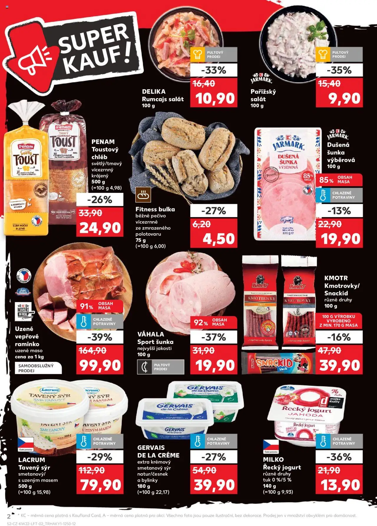 Kaufland leták - Kolín od 28.05.2025 | Strana: 2 | Produkty: Sýr, Pečivo, Toustový chléb, Maso