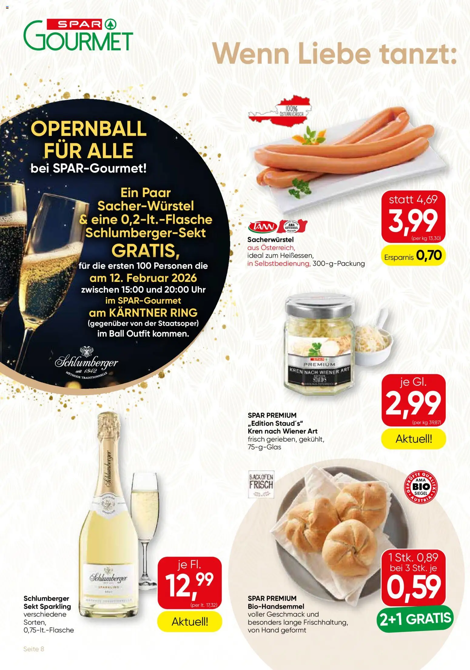 SPAR Gourmet Flugblatt - Burgenland gültig ab 29.01.2026 | Seite: 8 | Produkte: Uhr