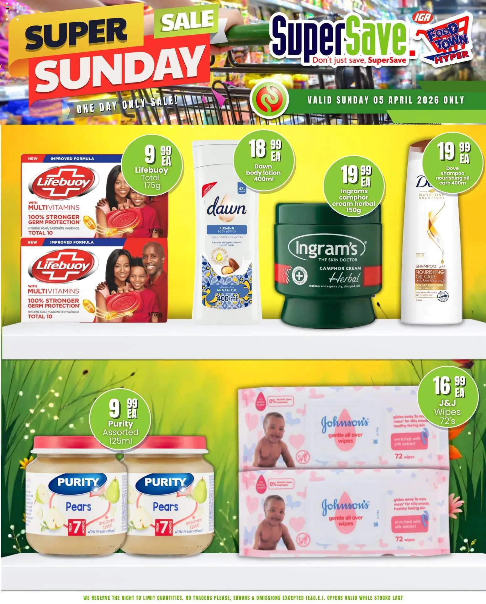 New Super Save catalogue – valid from 05.04.2026 | Page: 7 | Products: Multivitamins, Shampoo, Cream, Lotion