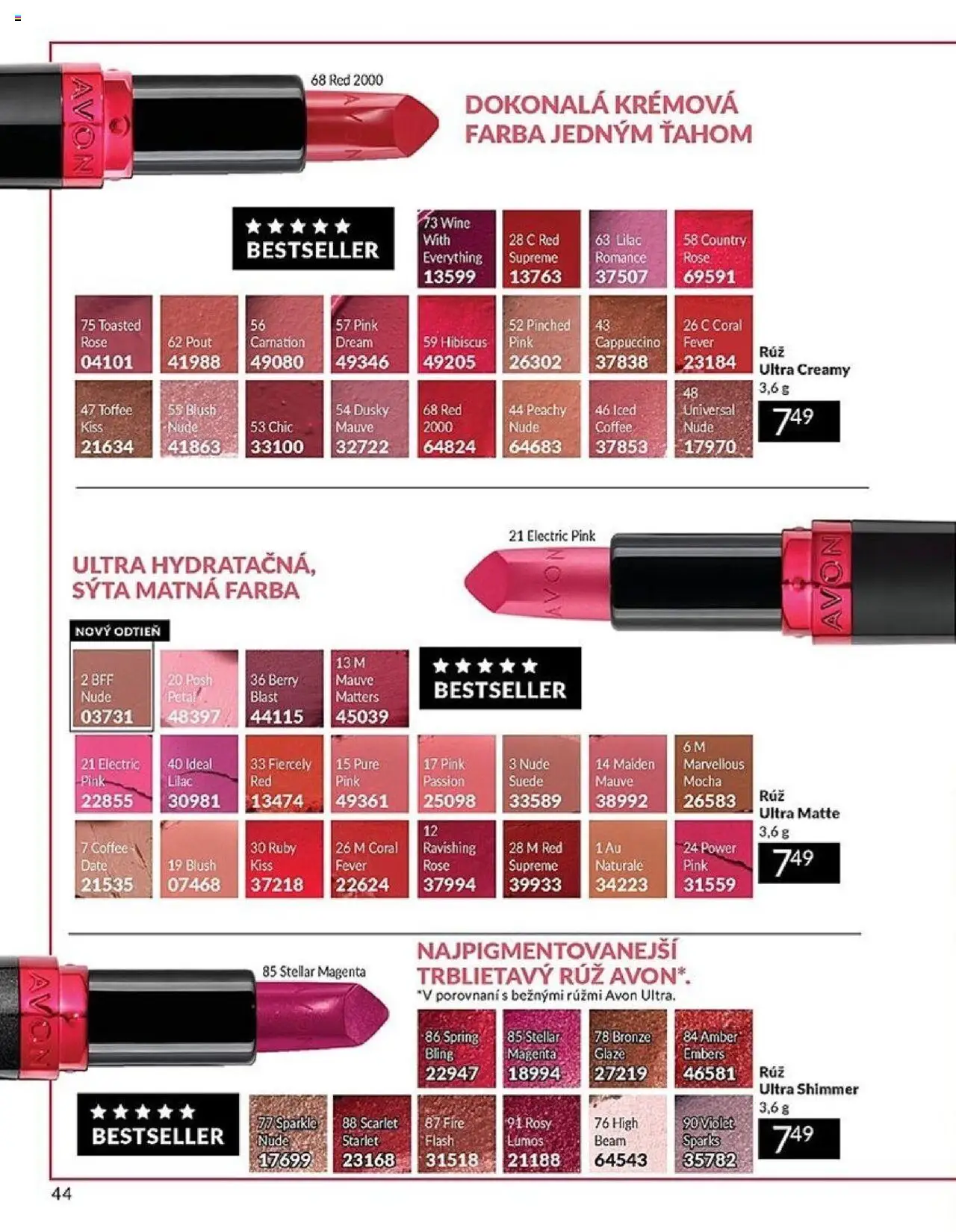Nové Avon akcie – leták je platný od 01.10.2025 | Strana: 44
