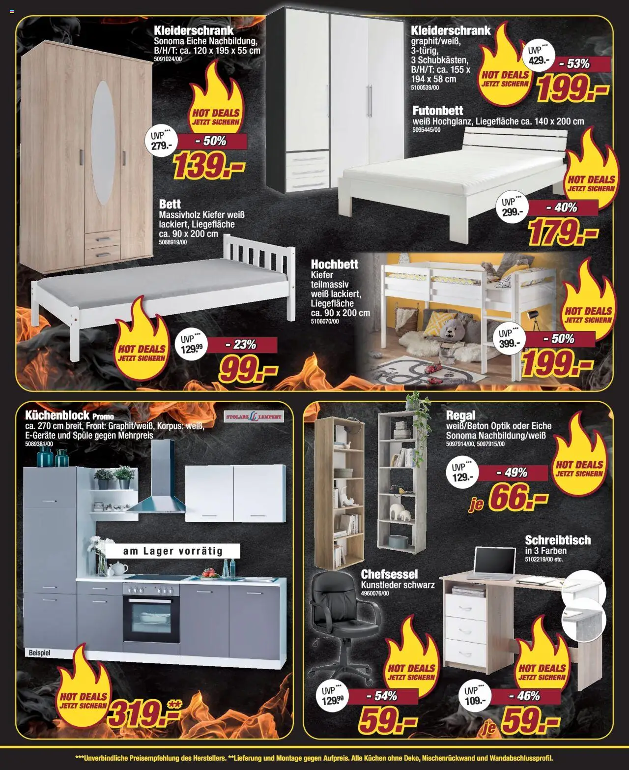 Poco Prospekt 	 - gültig ab dem 09.08.2025 | Seite: 23 | Produkte: Bett, Kleiderschrank, Chefsessel, Kuchen